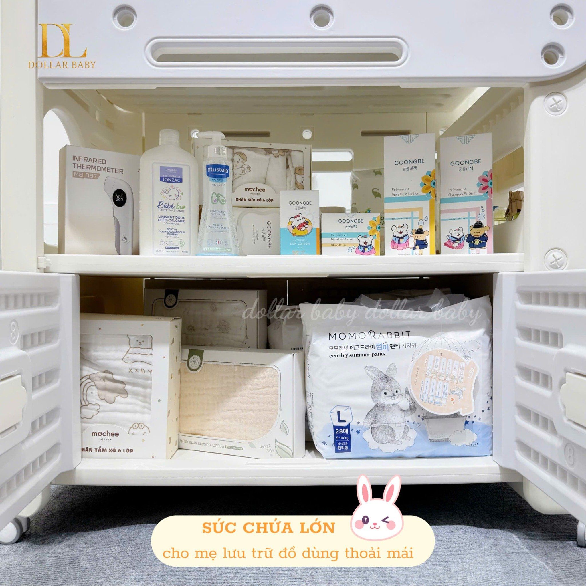  Kệ thay tã bỉm kèm đệm Holla HL - 09242 