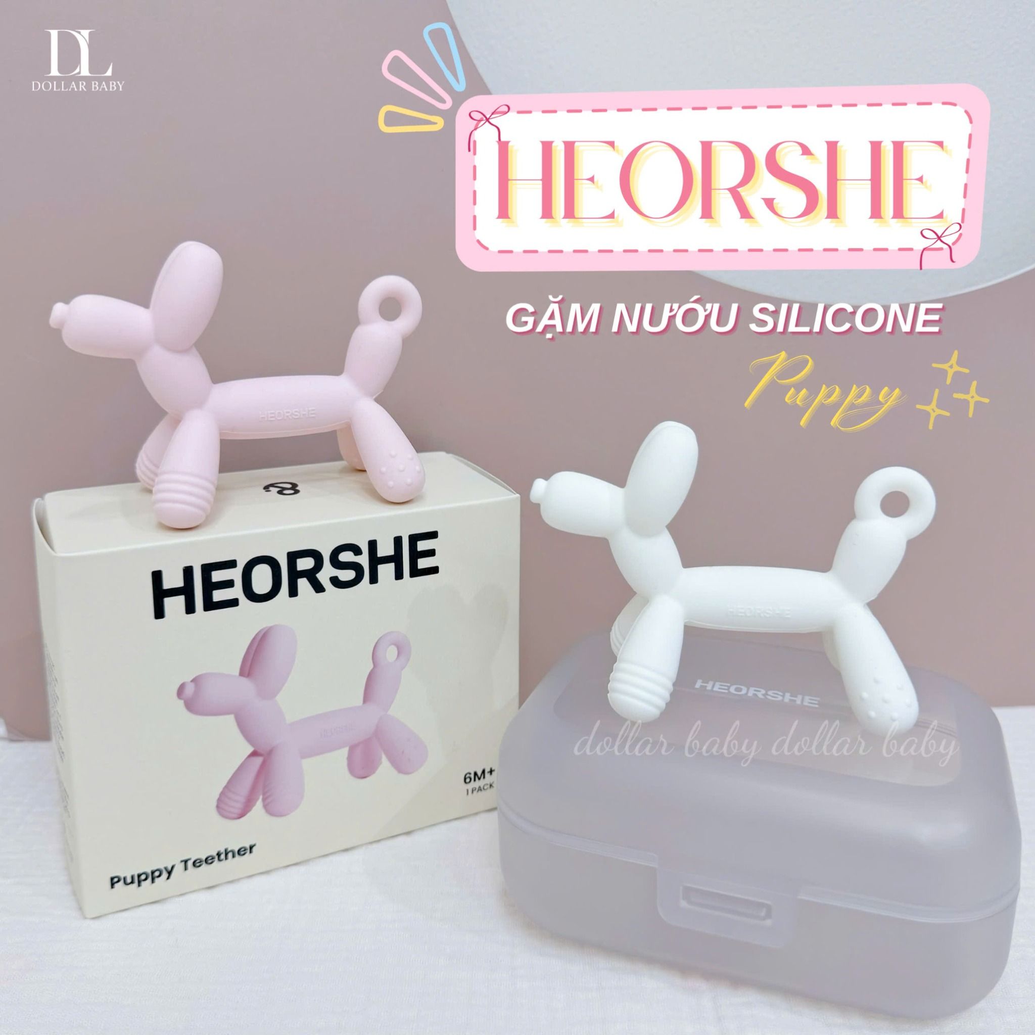  HEORSHE - Gặm Nướu Puppy Silicone Cao Cấp 