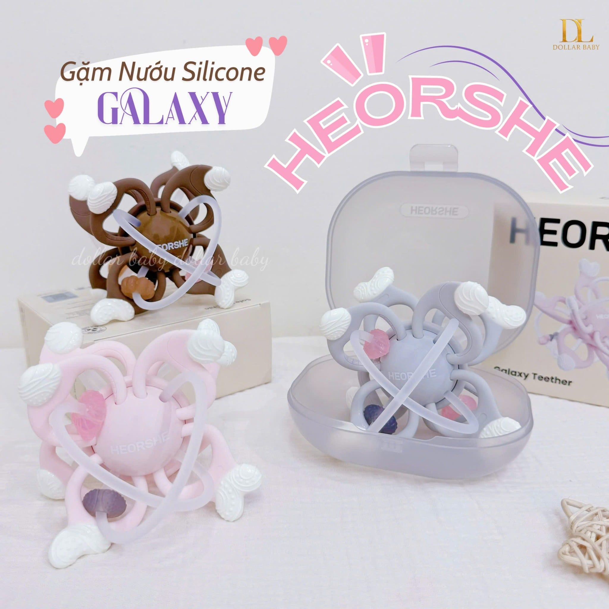  HEORSHE - Đồ Chơi Gặm Nướu Galaxy - 6M+ 