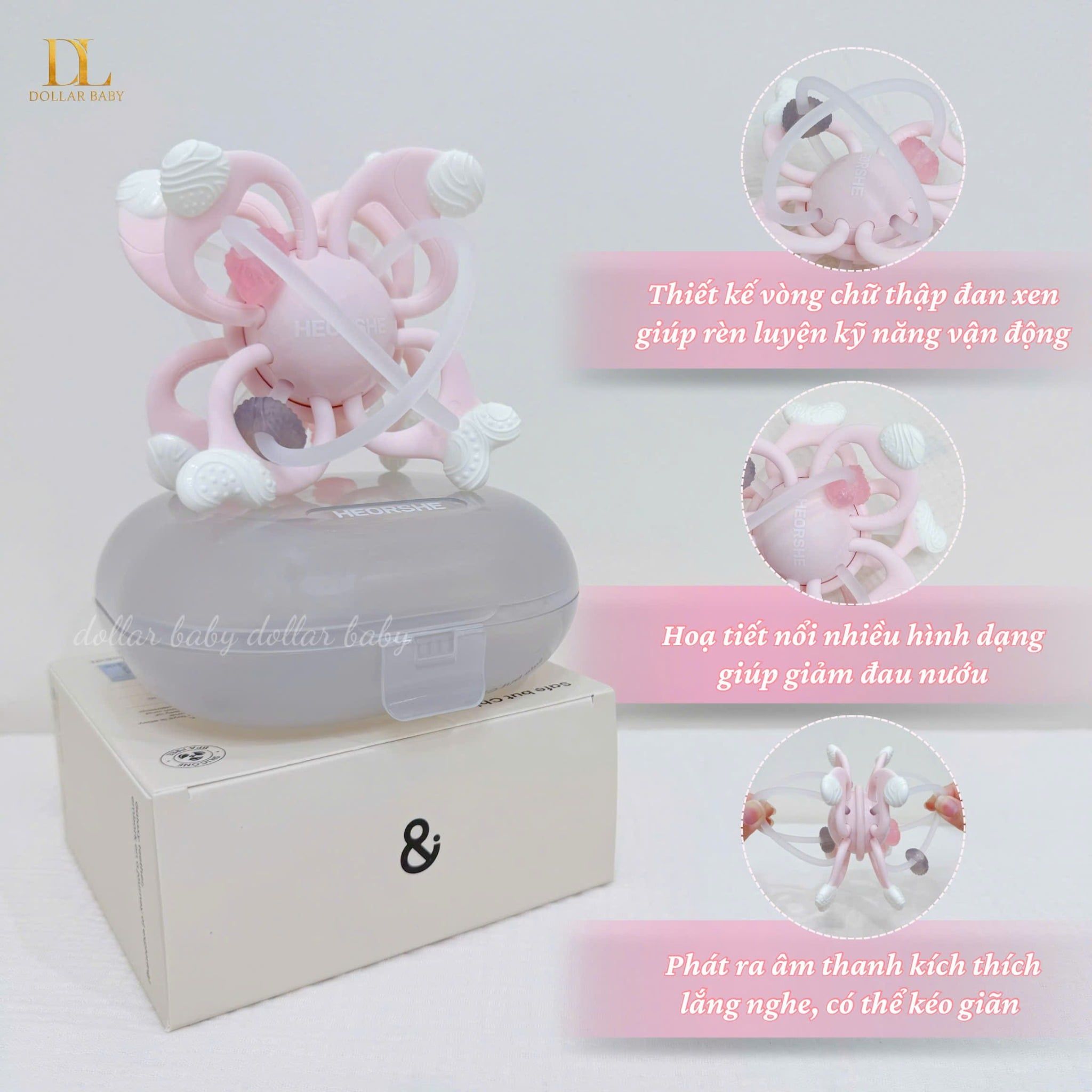  HEORSHE - Đồ Chơi Gặm Nướu Galaxy - 6M+ 