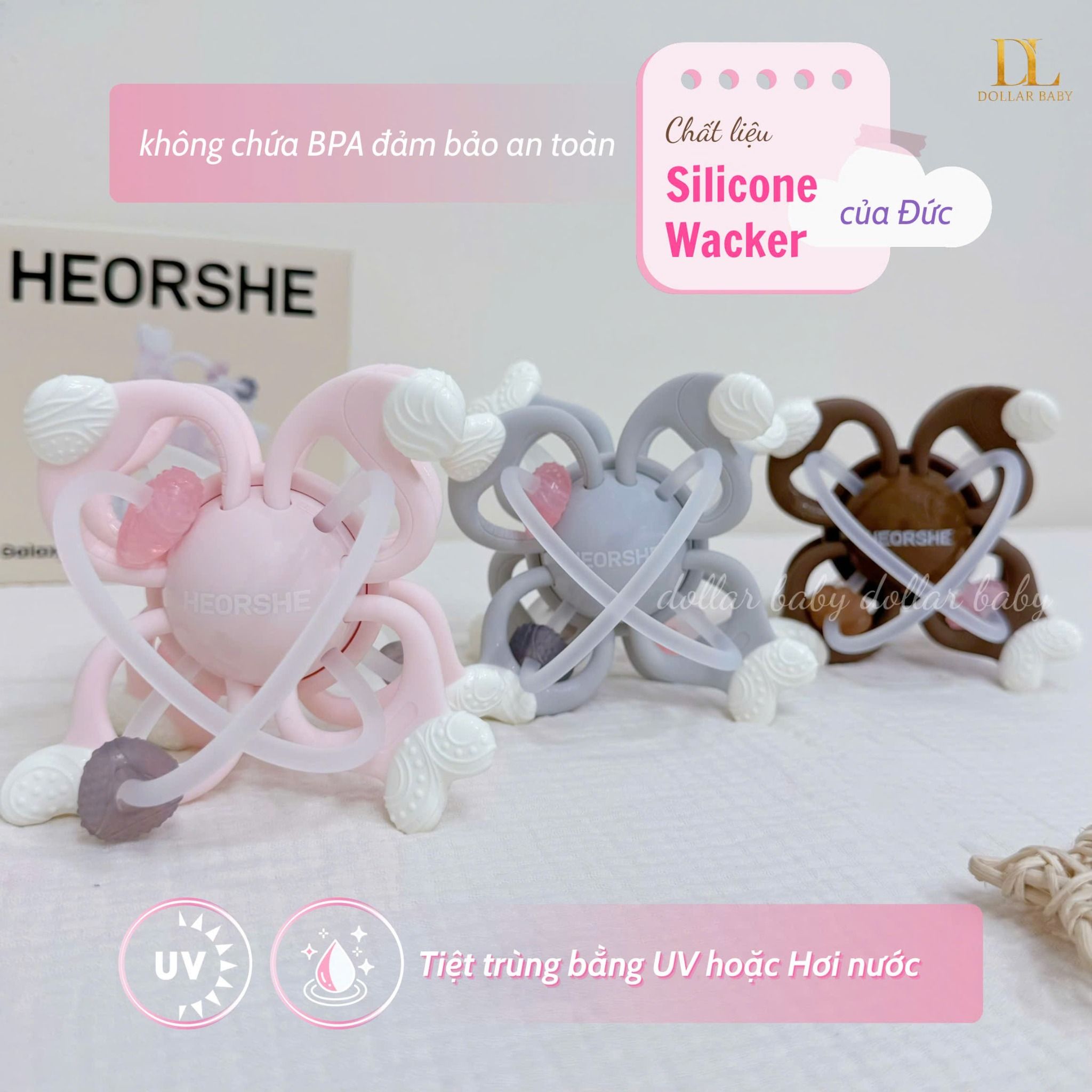  HEORSHE - Đồ Chơi Gặm Nướu Galaxy - 6M+ 