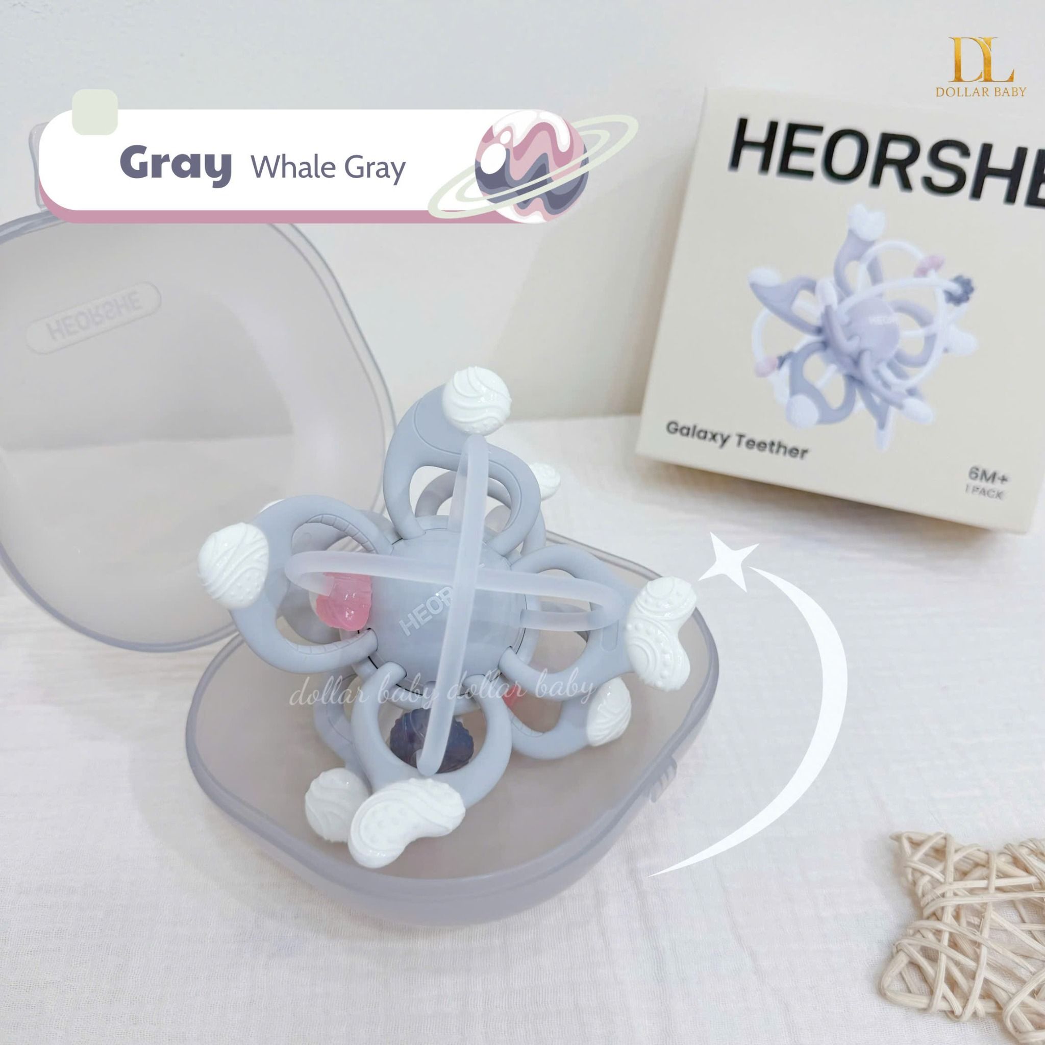  HEORSHE - Đồ Chơi Gặm Nướu Galaxy - 6M+ 