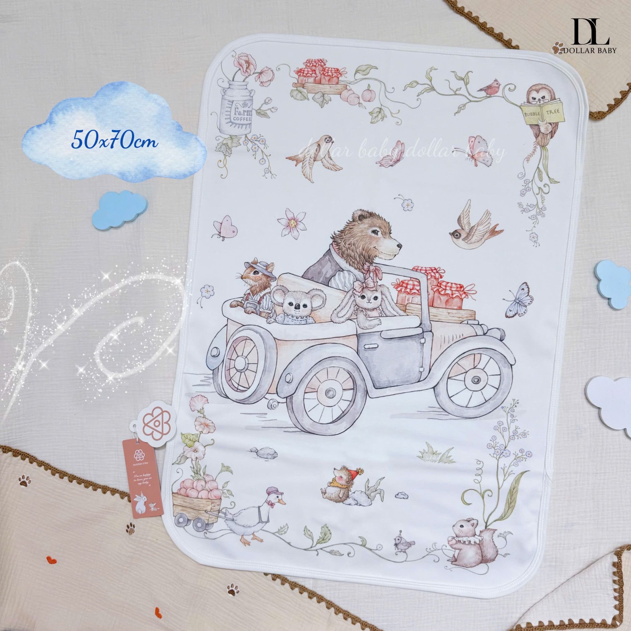  Tấm Lót Chống Nước Bubble Tree - 50x70cm 