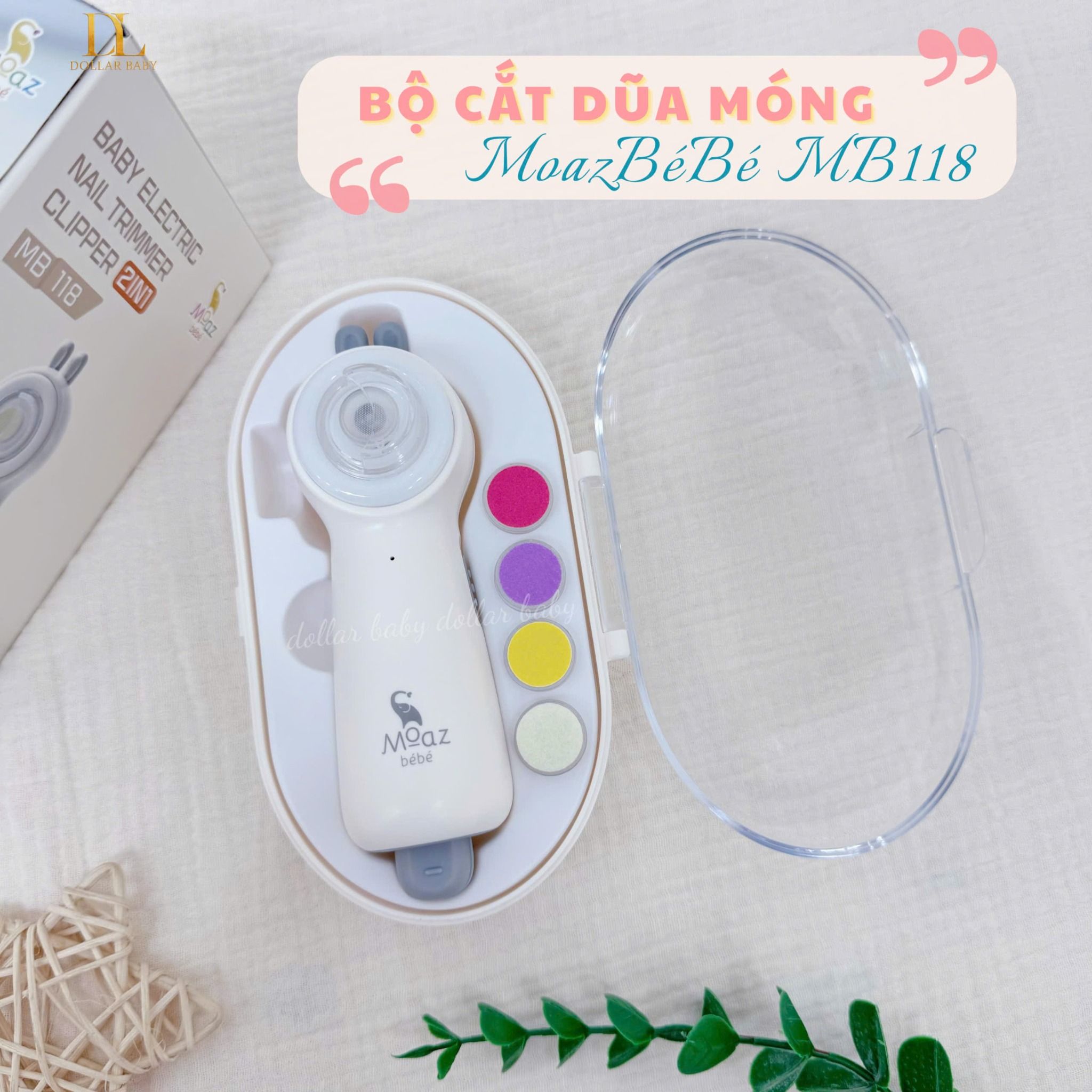  MOAZ BÉBÉ - Bộ cắt dũa móng tay - MB118 