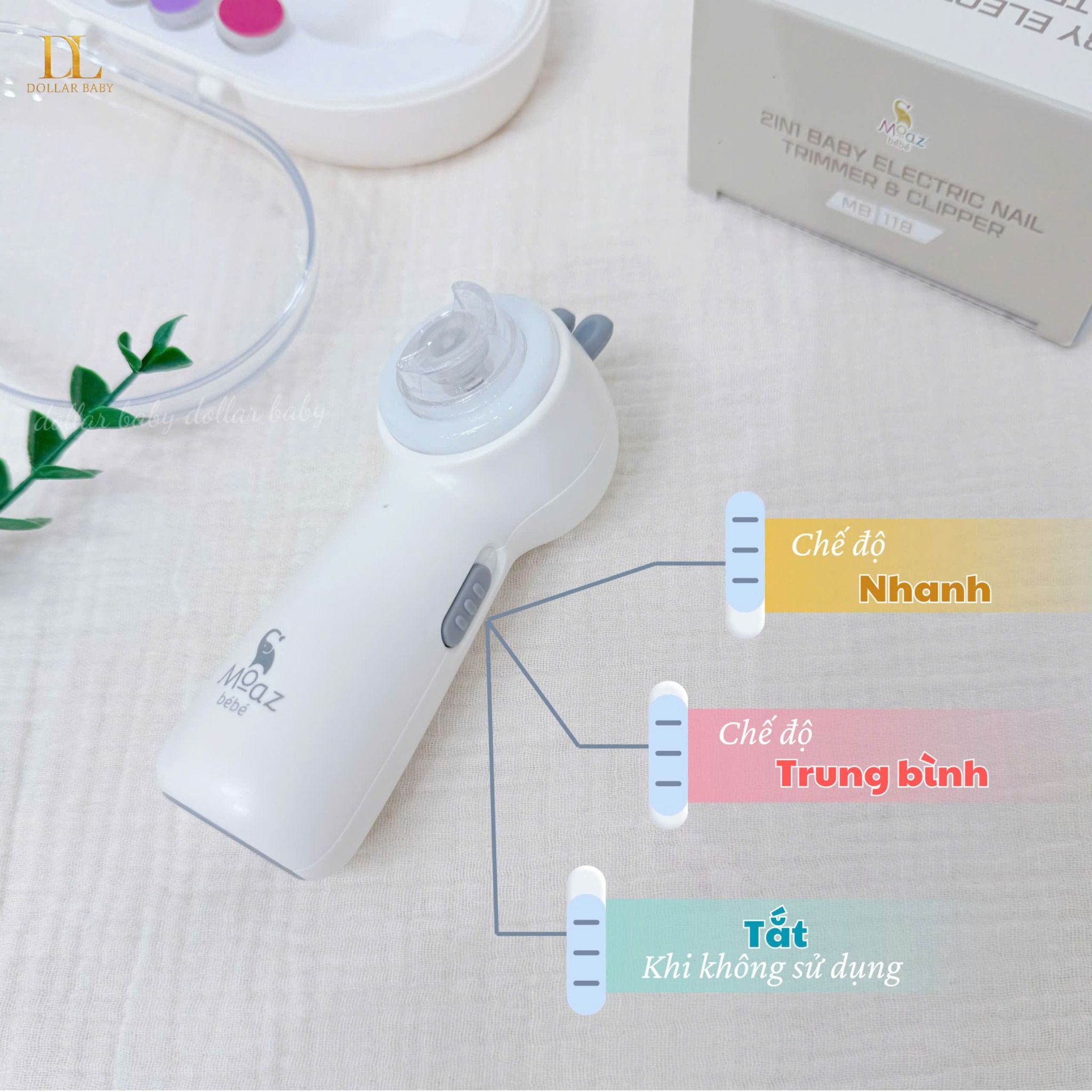  MOAZ BÉBÉ - Bộ cắt dũa móng tay - MB118 