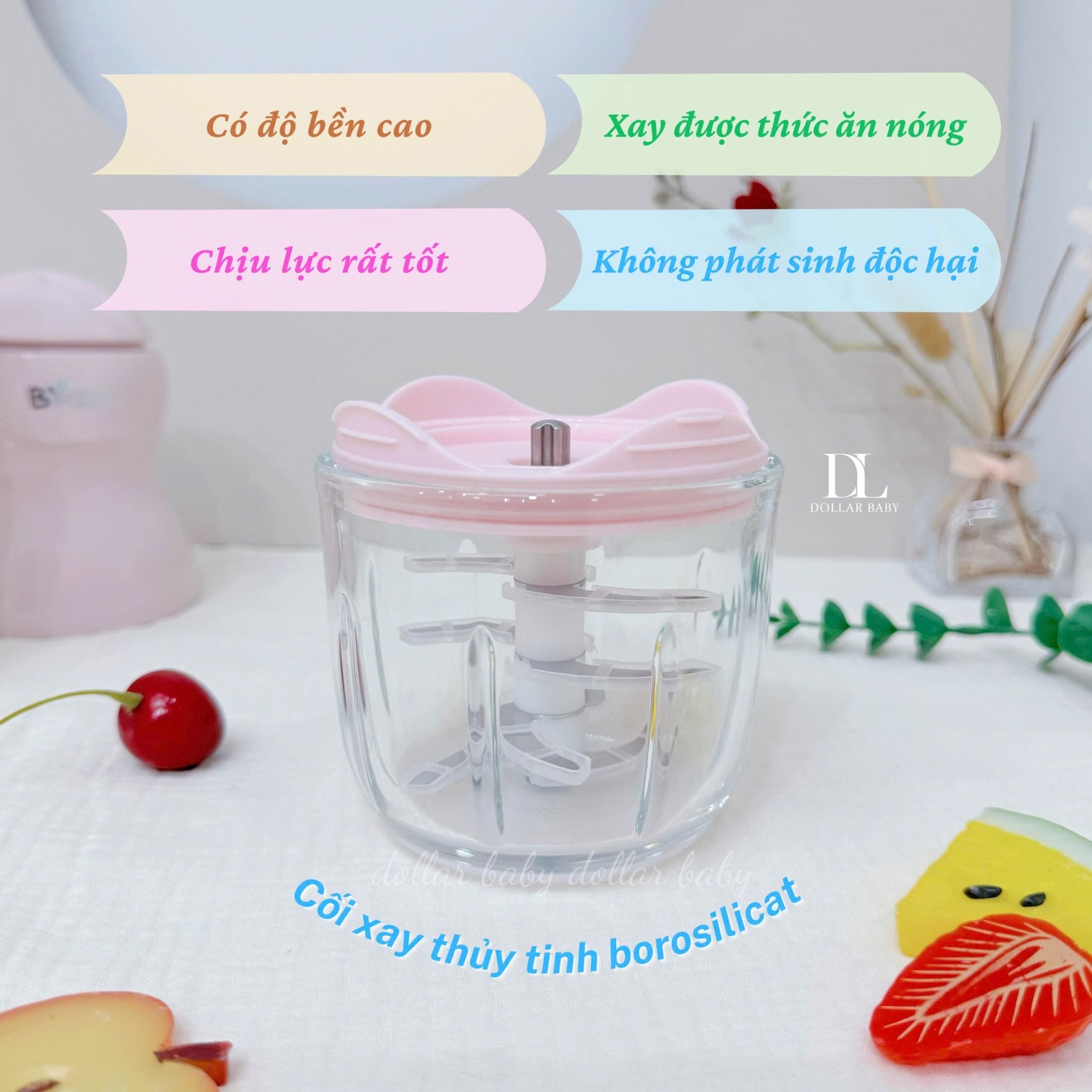  Máy xay ăn dặm Bear 0.3L (8 lưỡi) -  GR-B03V8 