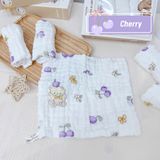  Set 5 Khăn Sữa Xô 6 Lớp Hoạ Tiết  - Mochee 