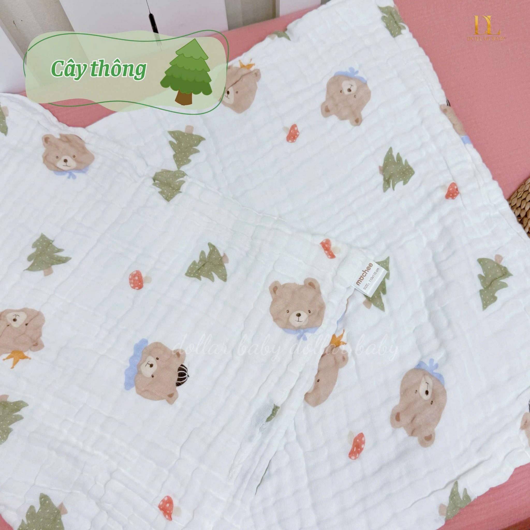  Khăn Tắm Xô 6 lớp Hoạ Tiết - Mochee 