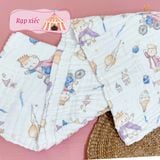  Khăn Tắm Xô 6 lớp Hoạ Tiết - Mochee 