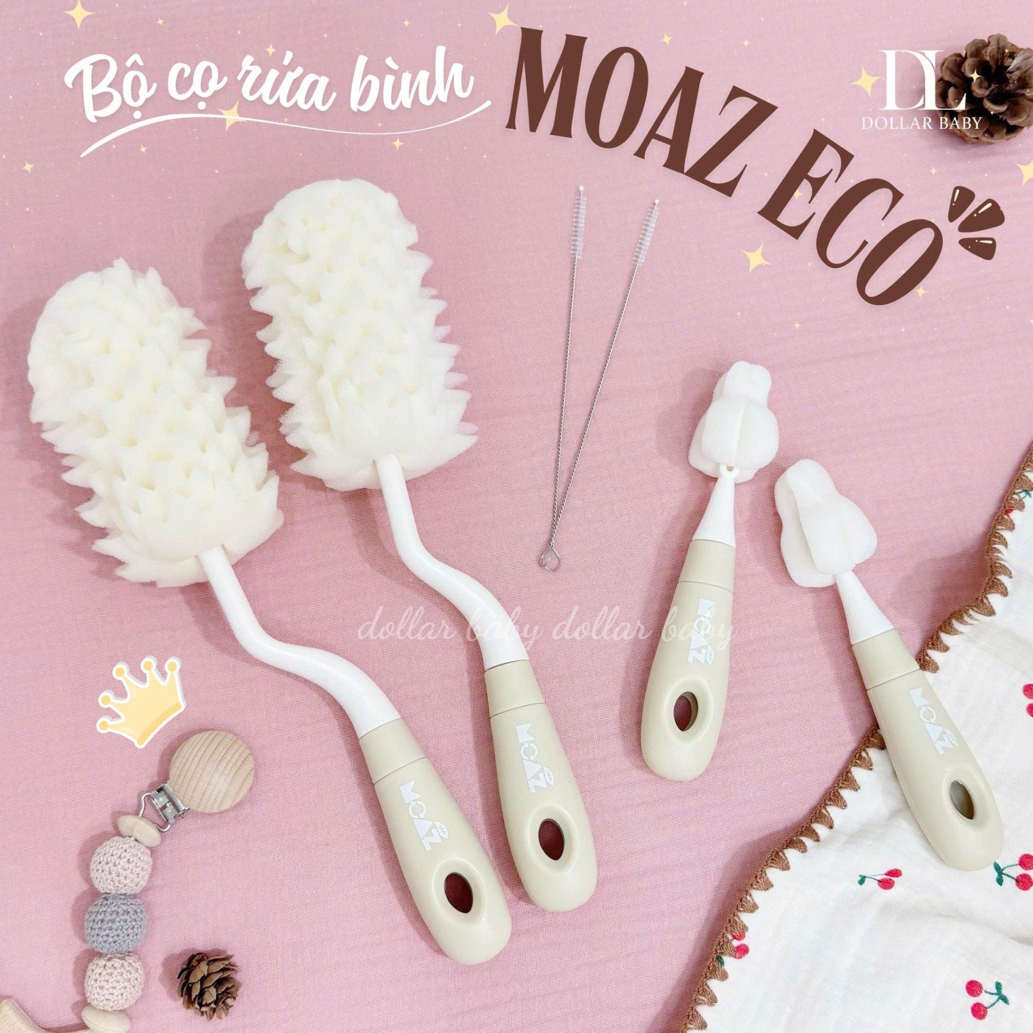 Bộ cọ rửa bình Moaz Eco