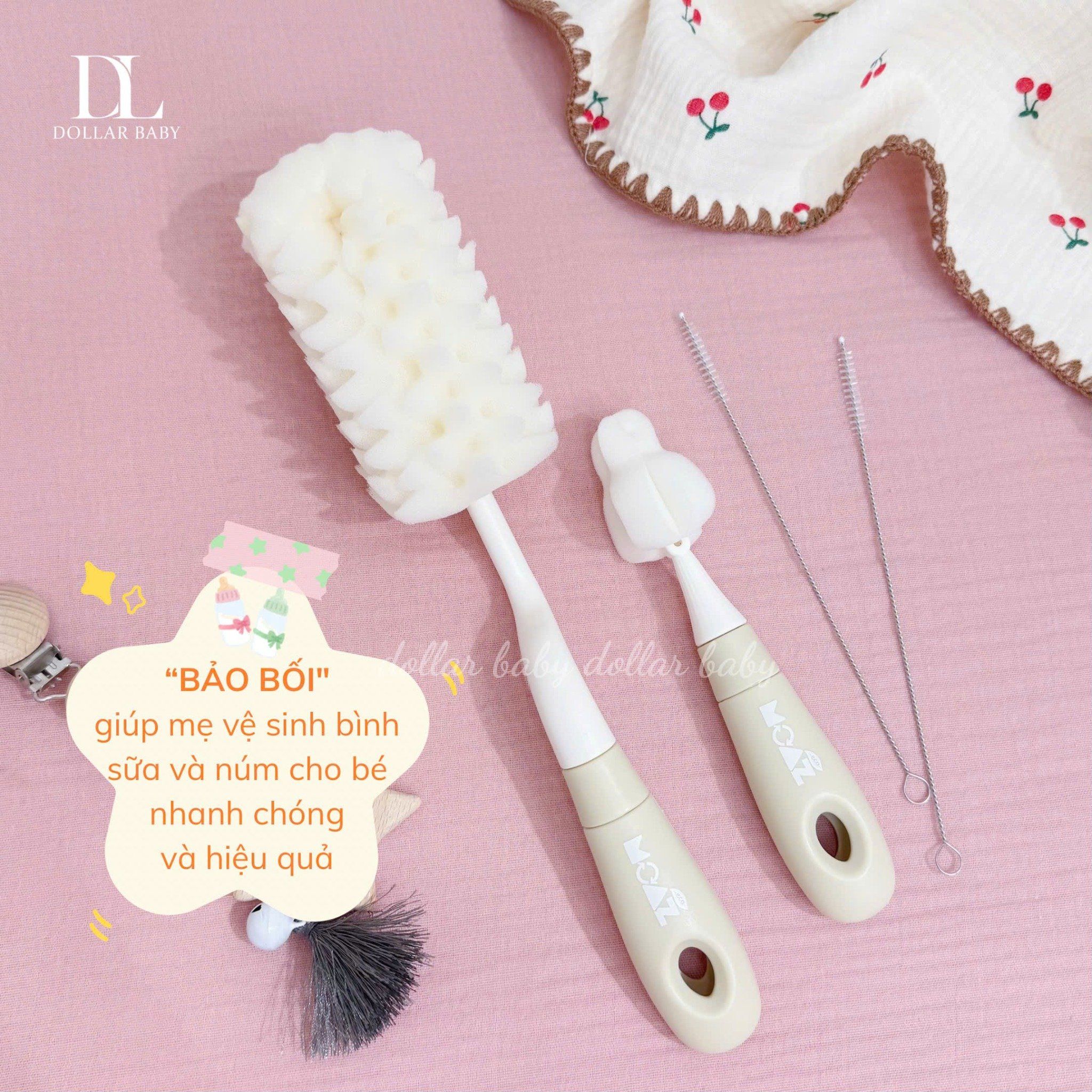  MOAZ ECO - Bộ cọ rửa bình 