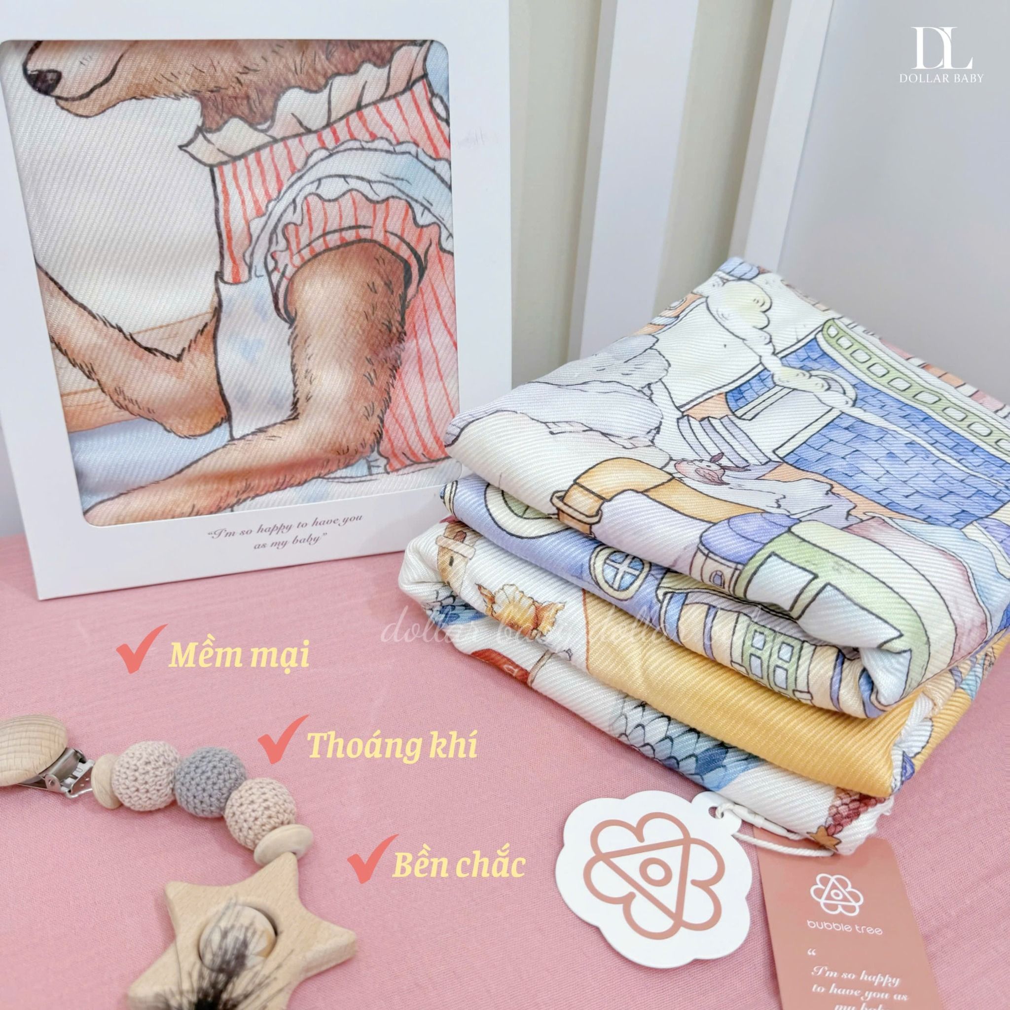  Chăn Lụa Băng Bubble Tree ( 110 x 140cm ) 