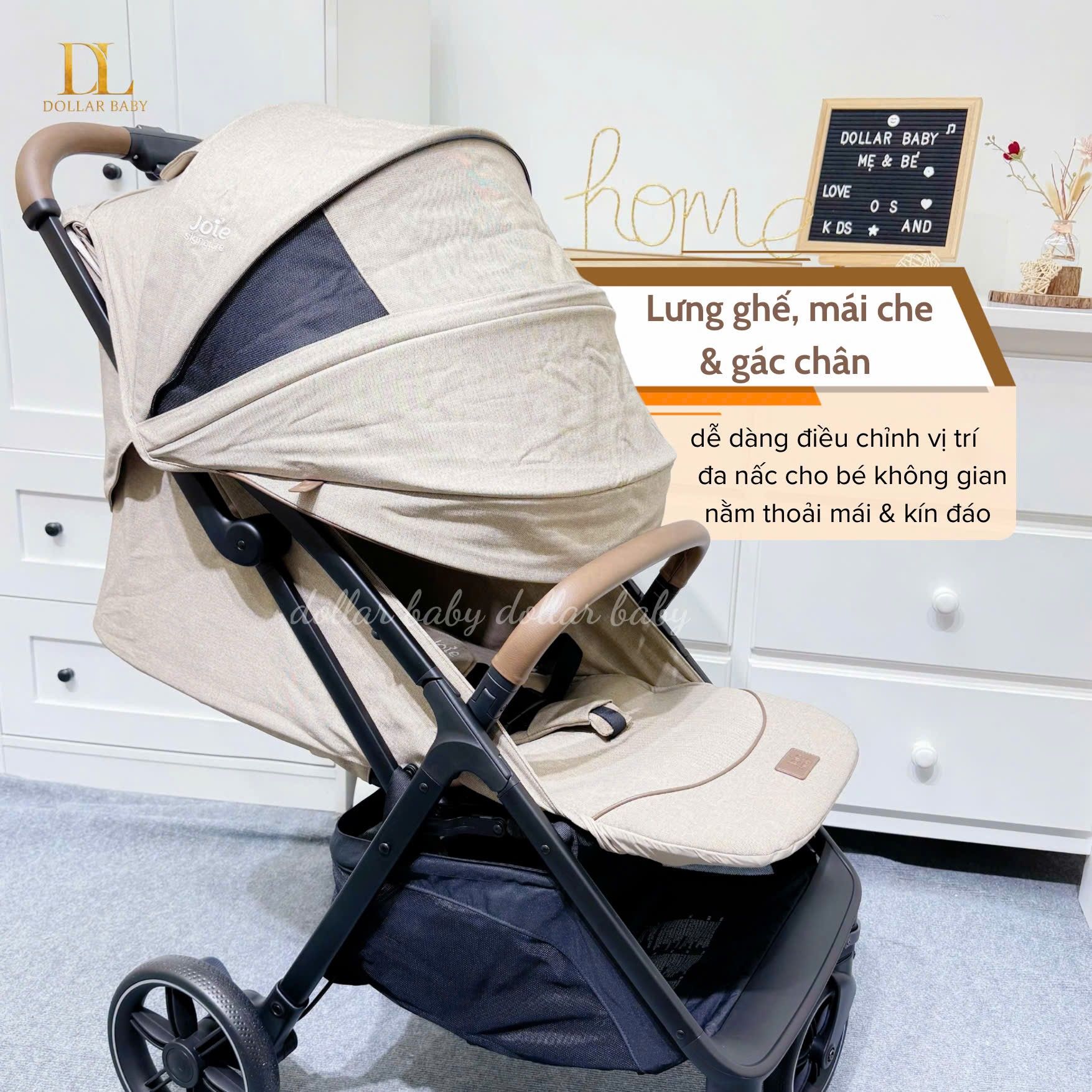  Xe Đẩy Joie Parcel LX W/ RC & ADPT & TB 