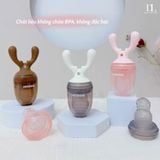  Túi Nhai Ăn Dặm Sừng Hươu He Or She Silicone Cao Cấp 