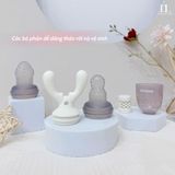 Túi Nhai Ăn Dặm Sừng Hươu He Or She Silicone Cao Cấp 