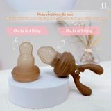  Túi Nhai Ăn Dặm Sừng Hươu He Or She Silicone Cao Cấp 
