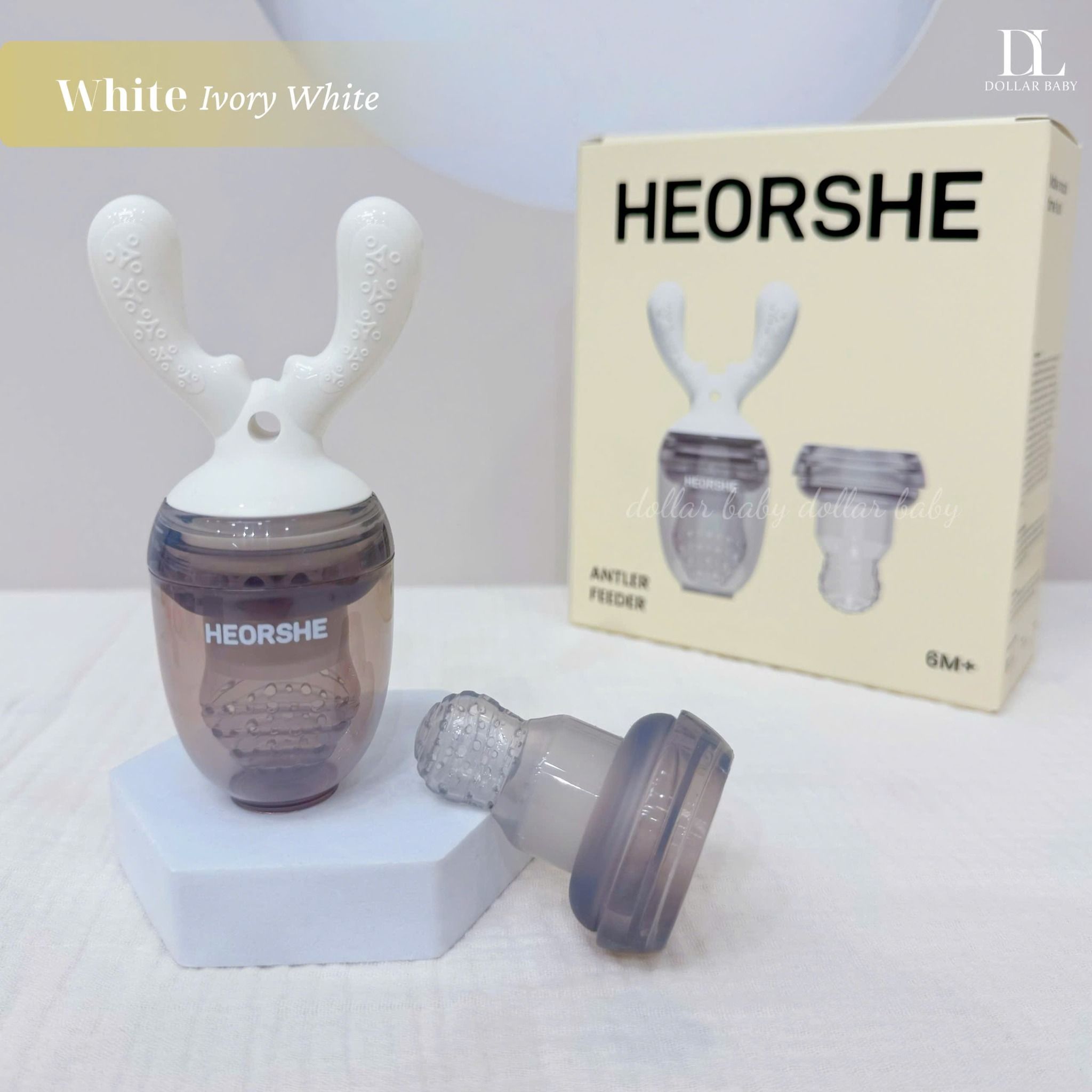  Túi Nhai Ăn Dặm Sừng Hươu He Or She Silicone Cao Cấp 