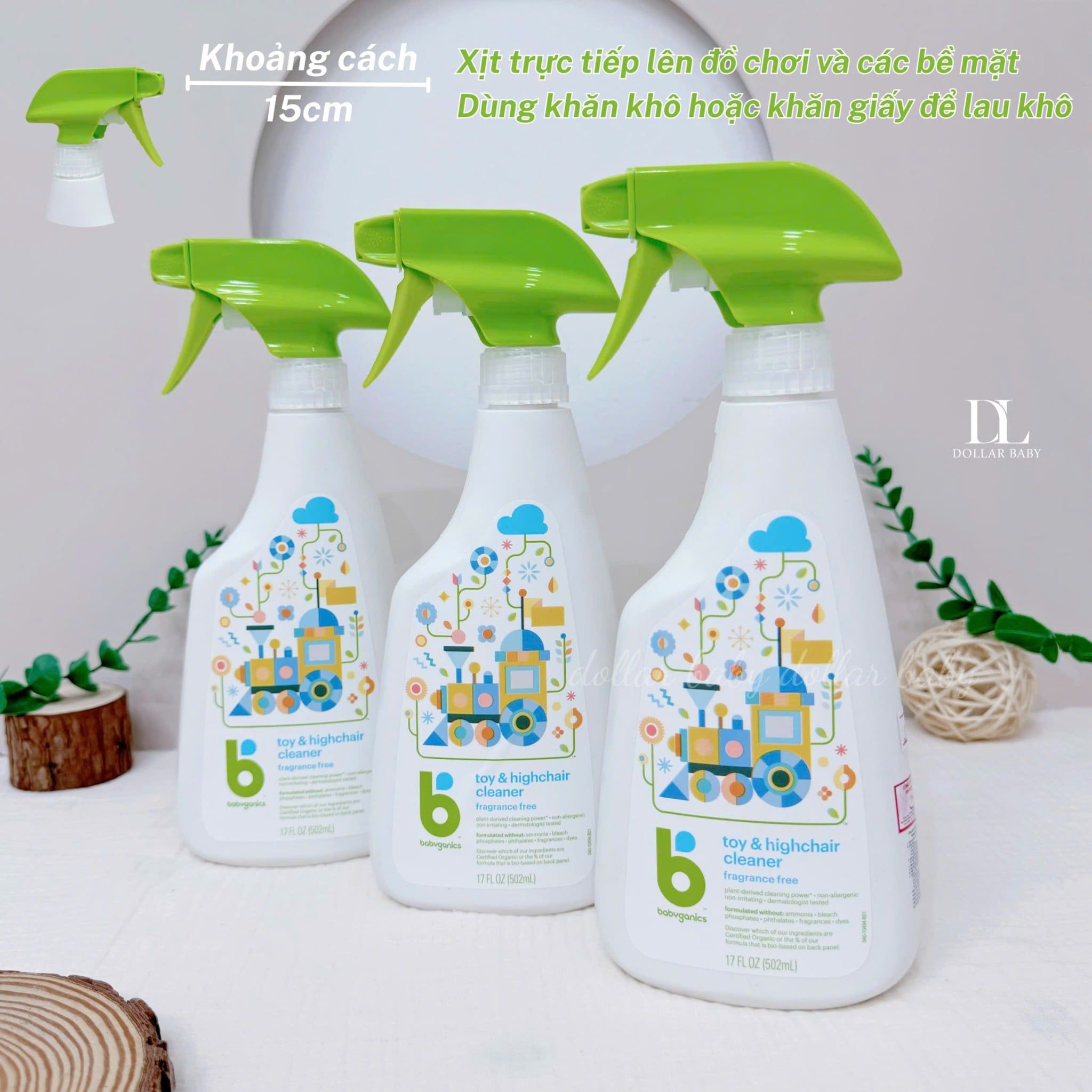  BABYGANICS - Chai Xịt Vệ Sinh Đồ Chơi Và Bề Mặt Đa Năng Organic 