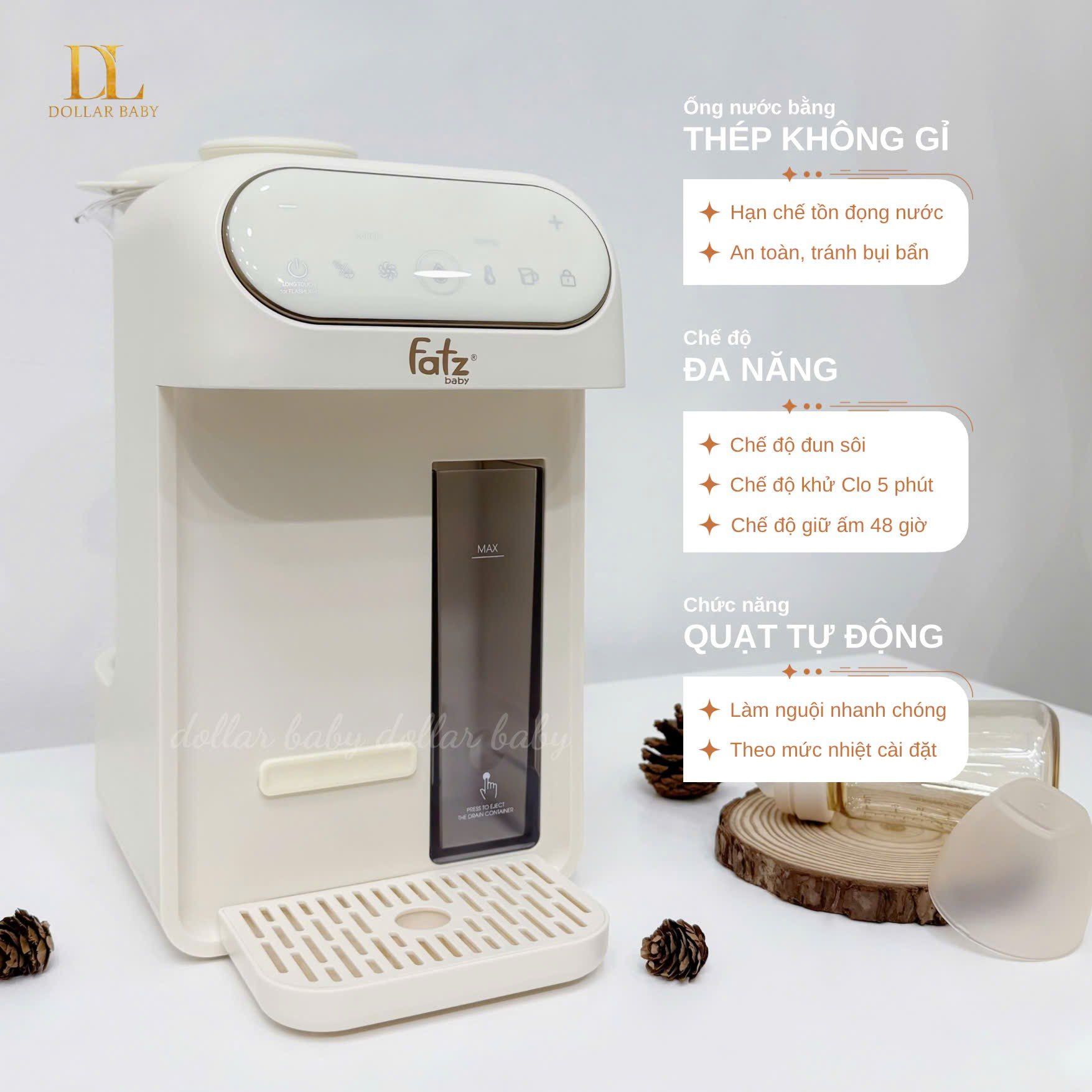  FATZ BABY - Máy Đun Và Hâm Nước Pha Sữa Thông Minh Tiện Lợi Smart 12 Plus 