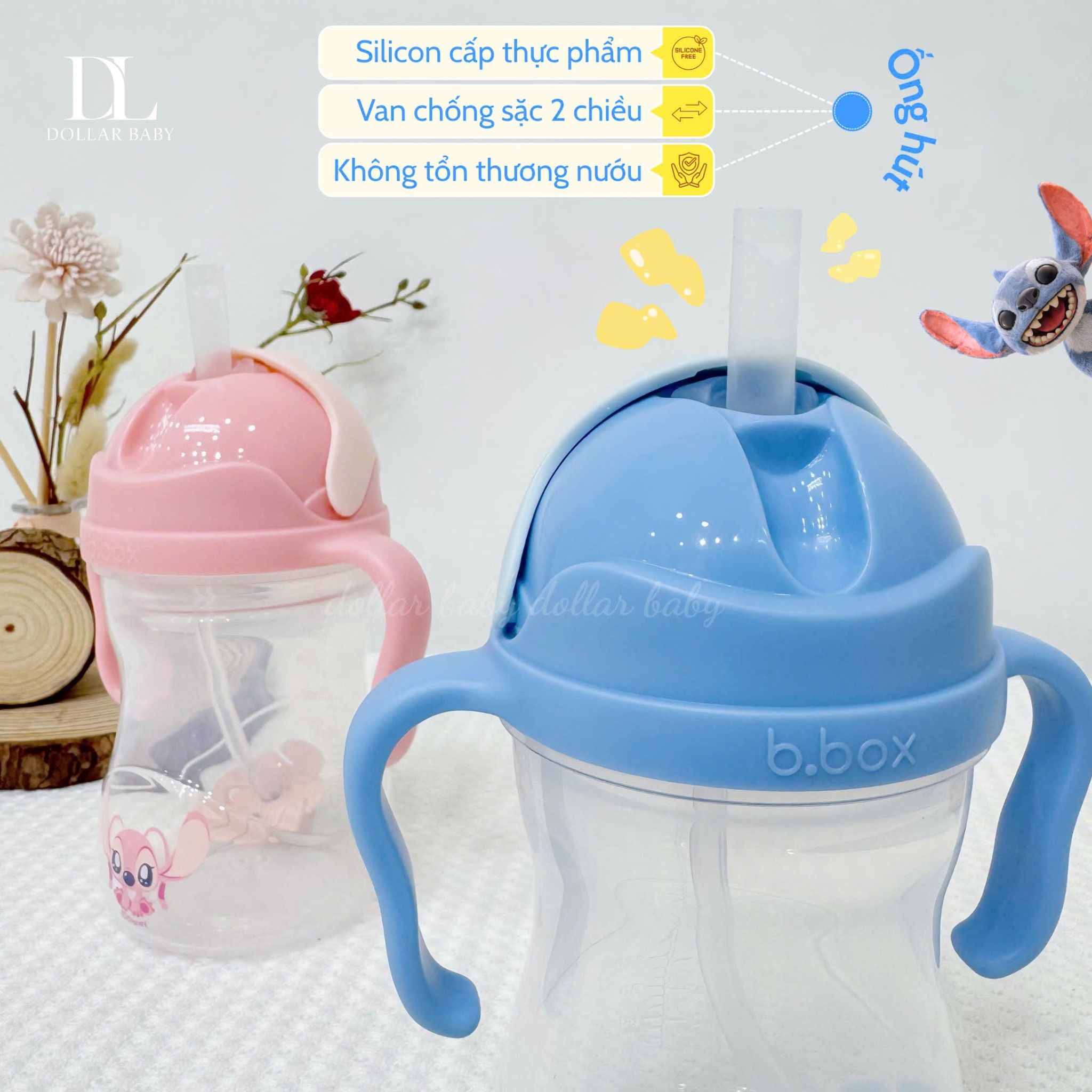  B.BOX DISNEY BÌNH NƯỚC 360 ĐỘ TẬP BÉ UỐNG NƯỚC 