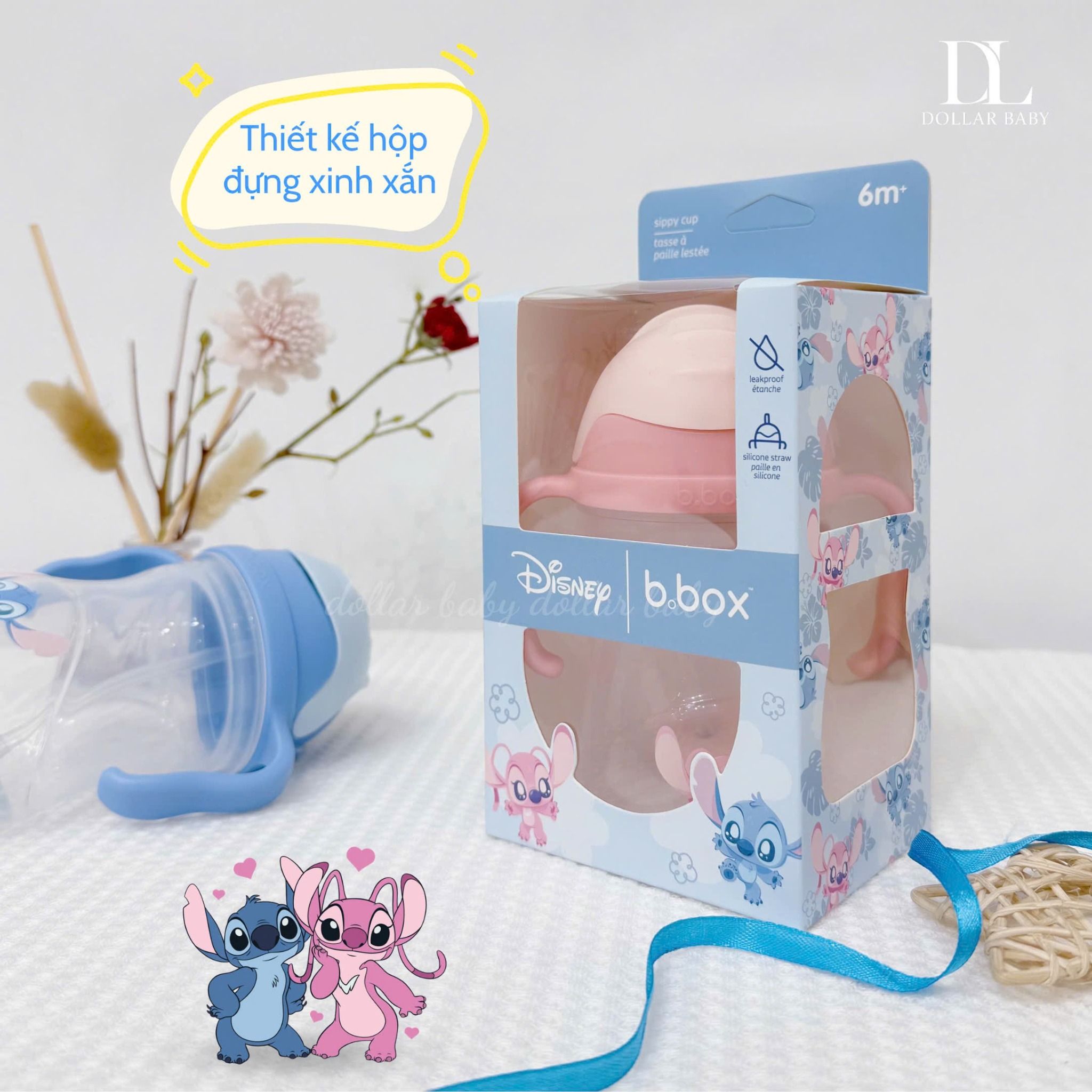  B.BOX DISNEY BÌNH NƯỚC 360 ĐỘ TẬP BÉ UỐNG NƯỚC 
