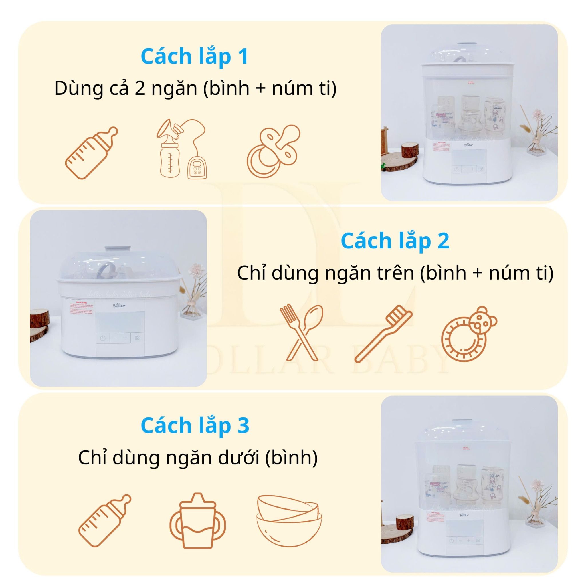 BEAR - Máy tiệt trùng bình sữa - ST-5H05E26 