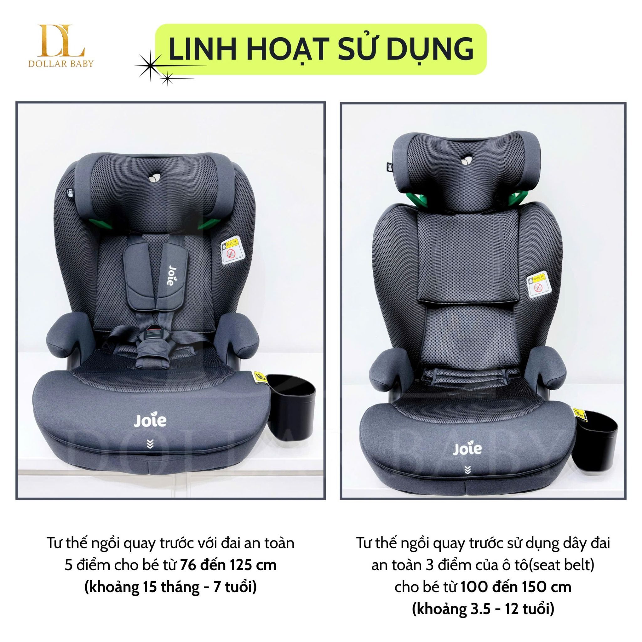  JOIE - Ghế ngồi ô tô trẻ em i-Irvana Max 