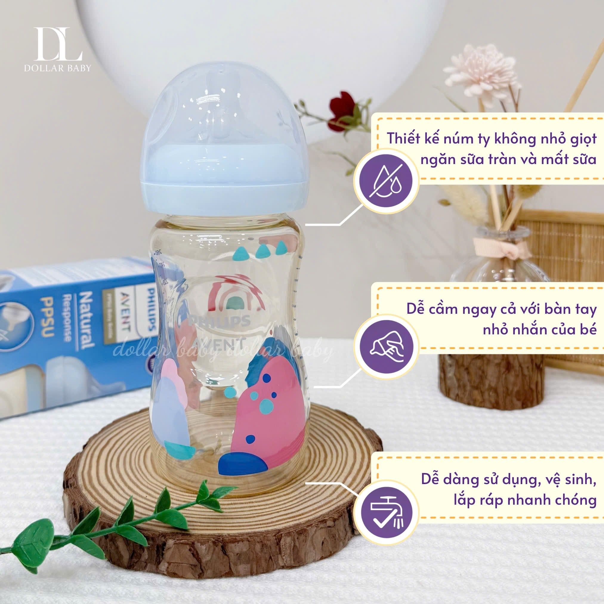 Philips Avent Natural Response - Bình Sữa Mô Phỏng Tự Nhiên PPSU 