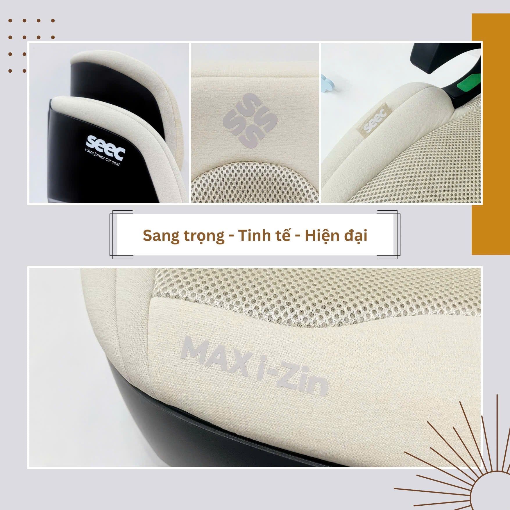  SEEC - GHẾ NGỒI Ô TÔ BOOSTER - MAX I-ZIN 2 JUNIOR 