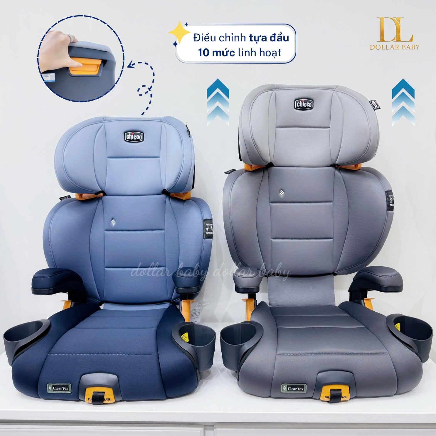  Ghế ô tô Chicco KidFit Plus 2 trong 1 ISOFIX ClearTex 