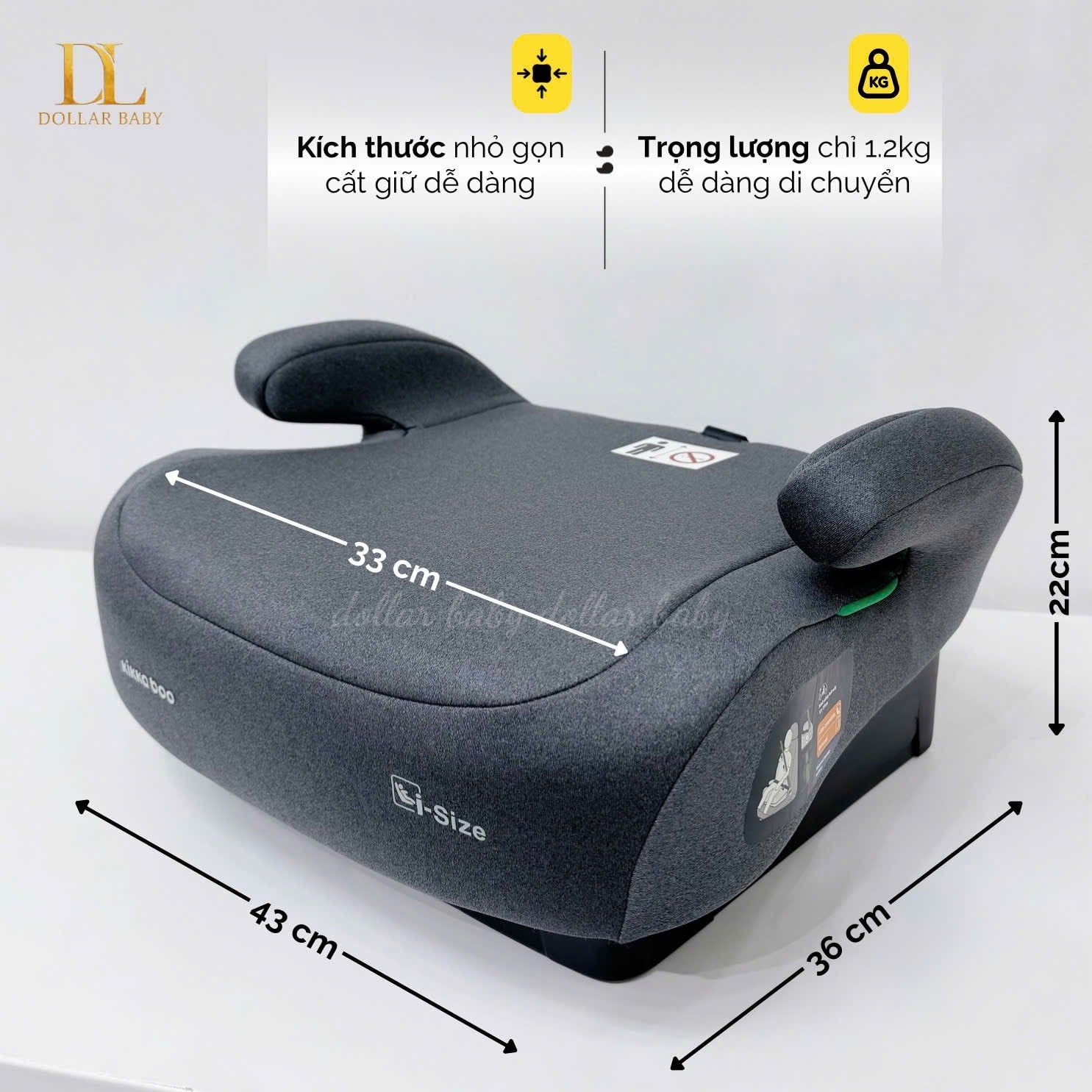  Ghế ô tô KIKKABOO i-Size i-Go (125-150cm) 