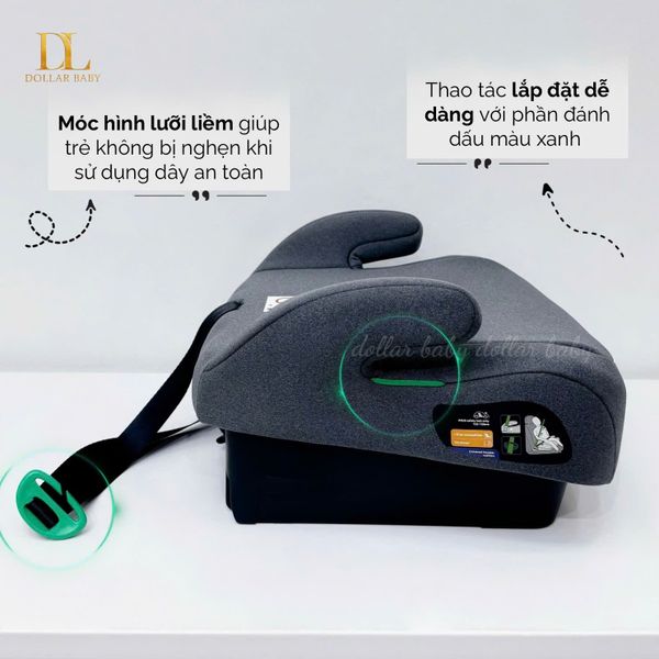  Ghế ô tô KIKKABOO i-Size i-Go (125-150cm) 