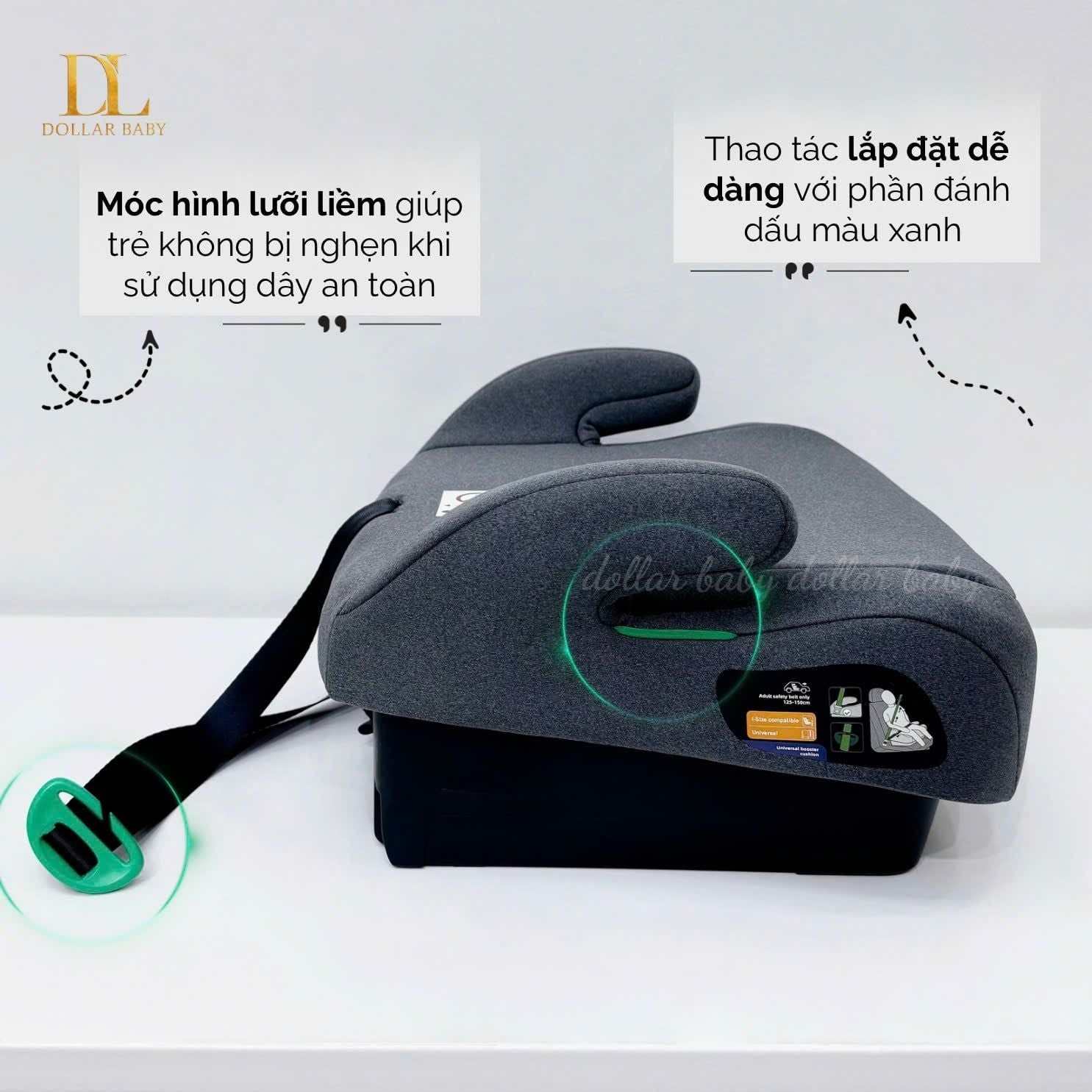  Ghế ô tô KIKKABOO i-Size i-Go (125-150cm) 