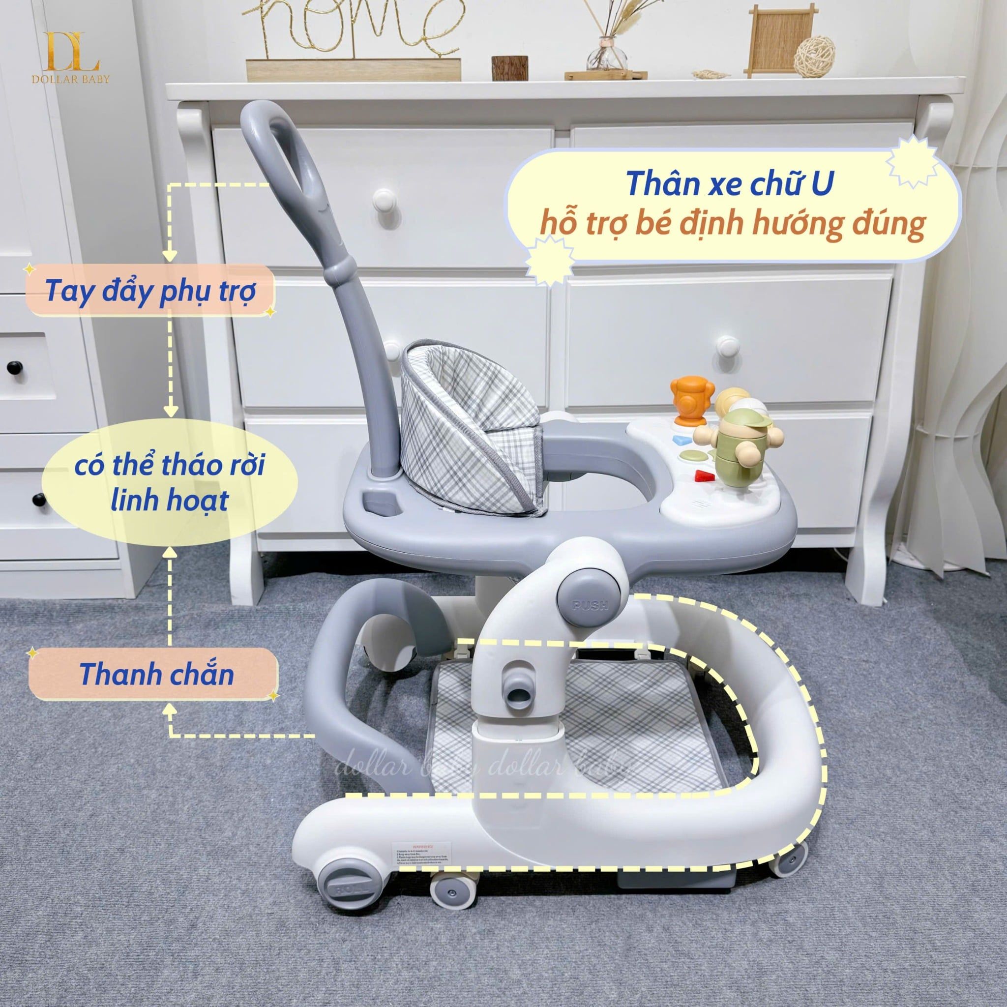  Xe Tập Đi Đa Năng Cao Cấp Umoo UM - 02205 