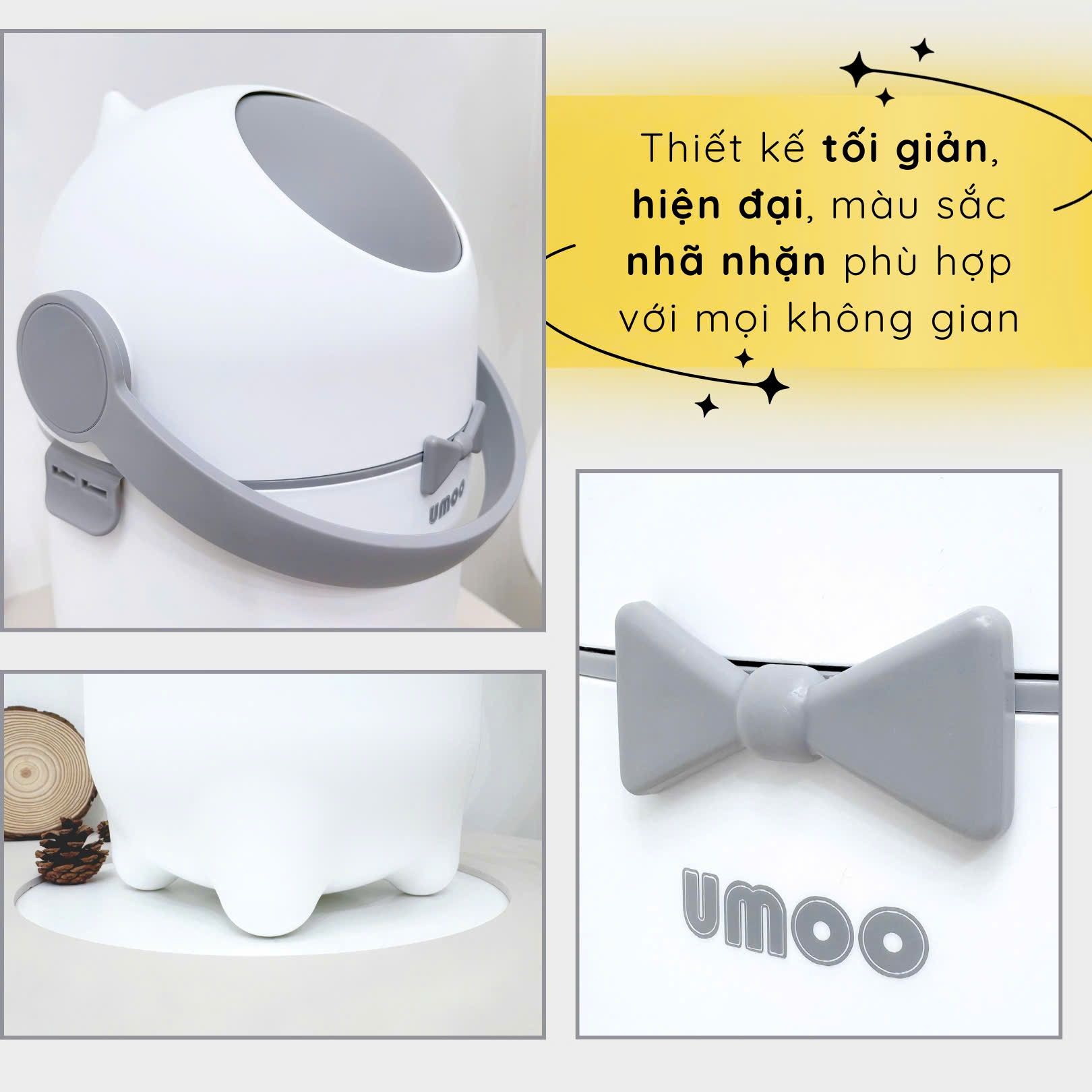  Thùng Rác Bỏ Bỉm Trắng UM - 17173 