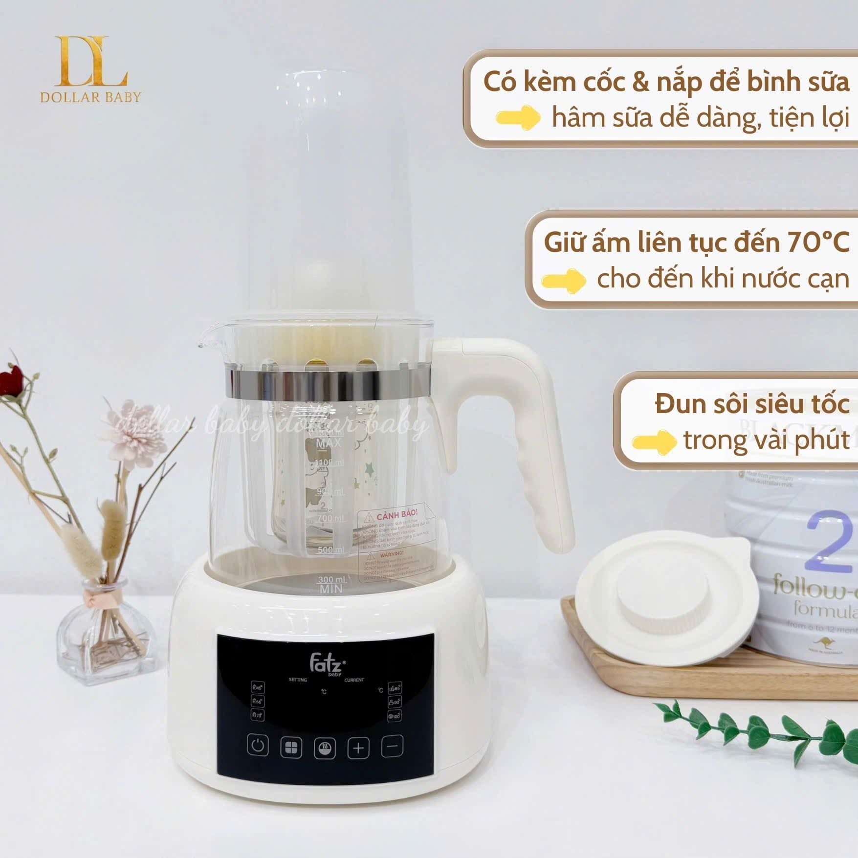  FATZ BABY - Bình đun và hâm nước pha sữa - Quick E2 