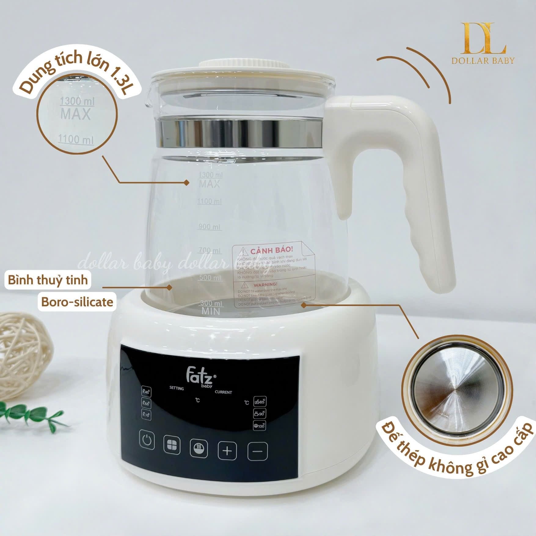  FATZ BABY - Bình đun và hâm nước pha sữa - Quick E2 