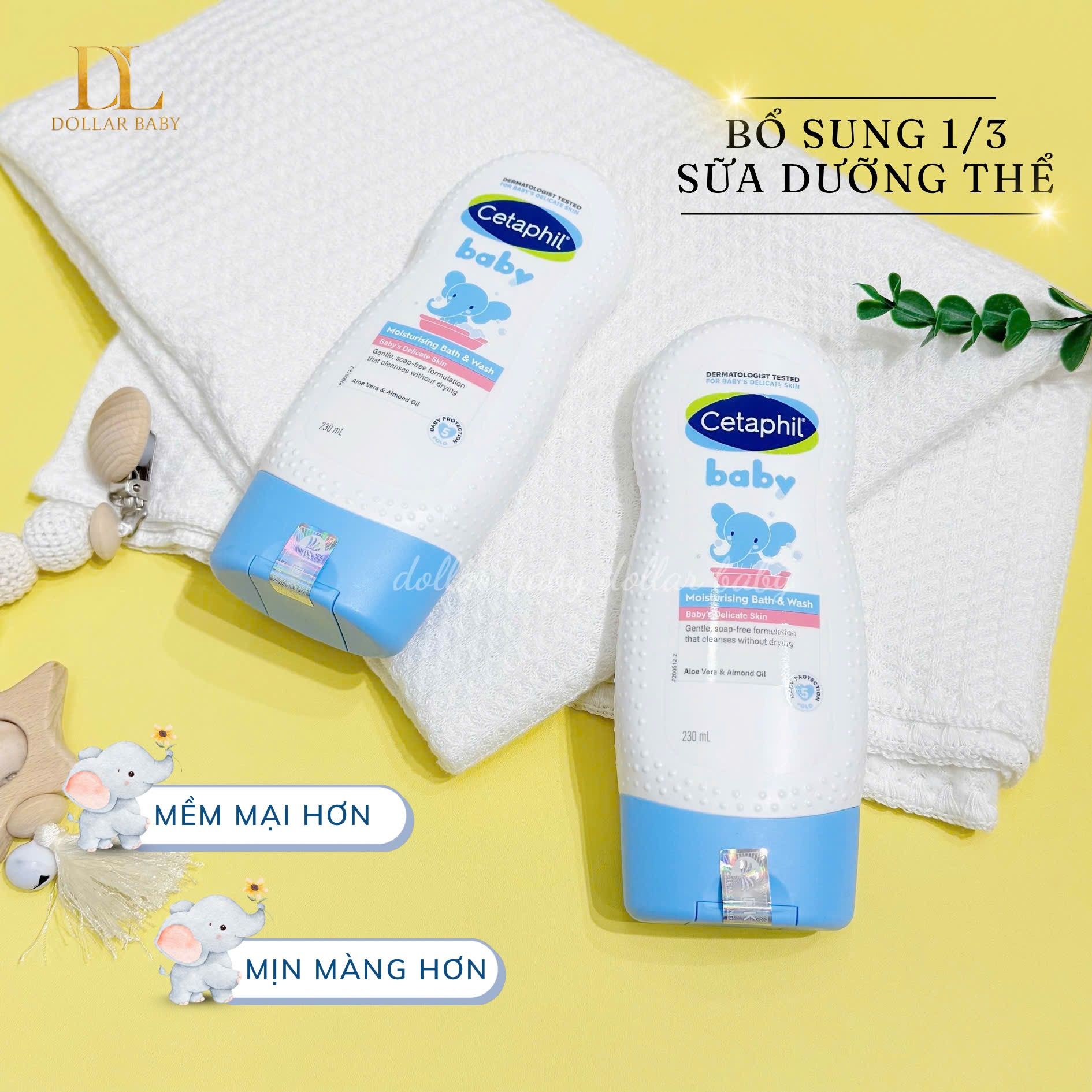  Sữa Tắm Dưỡng Ẩm Dịu Lành Cho Bé CETAPHIL BABY MOISTURIZING BATH & WASH 