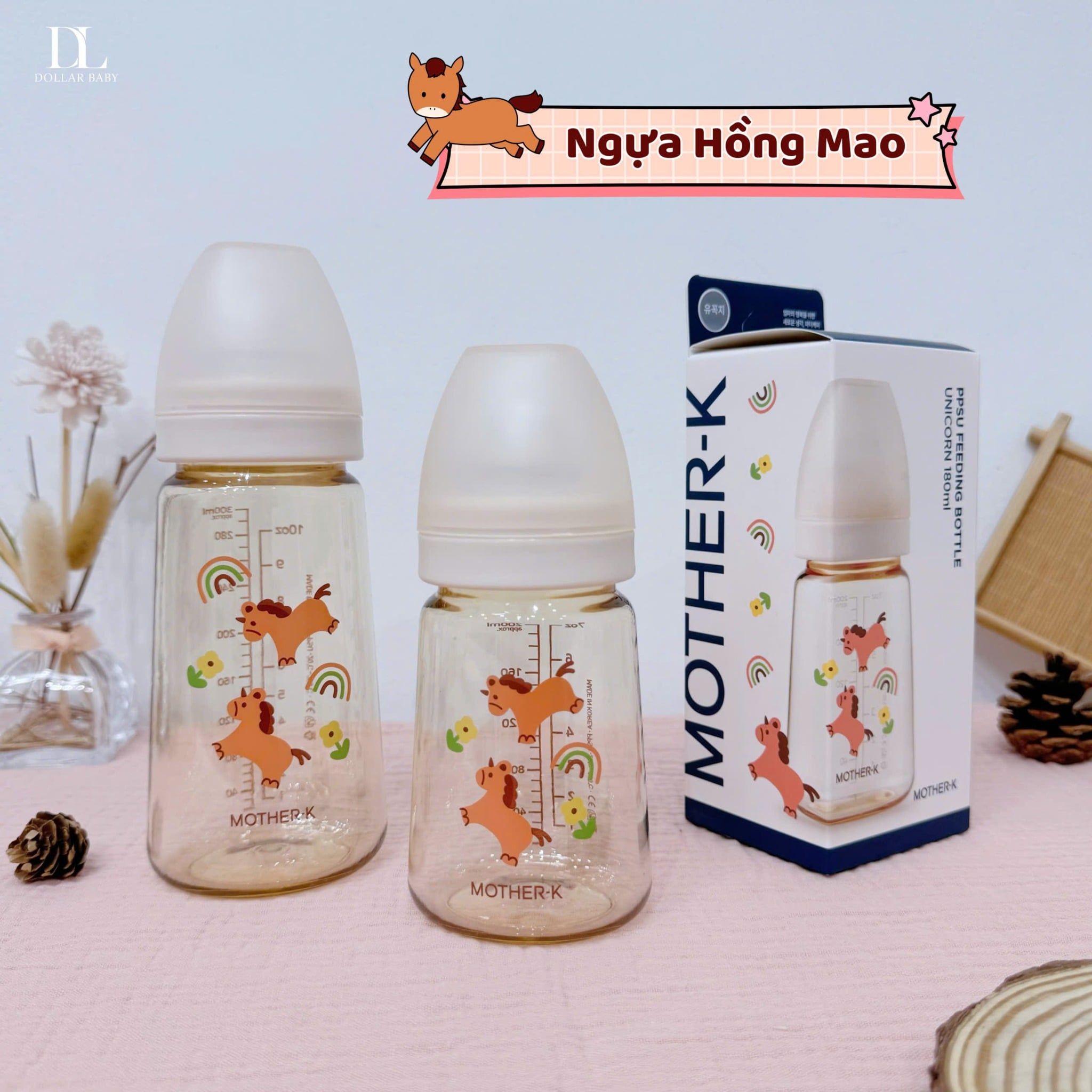  Bình Sữa PPSU Hàn Quốc Mother-K 2026 