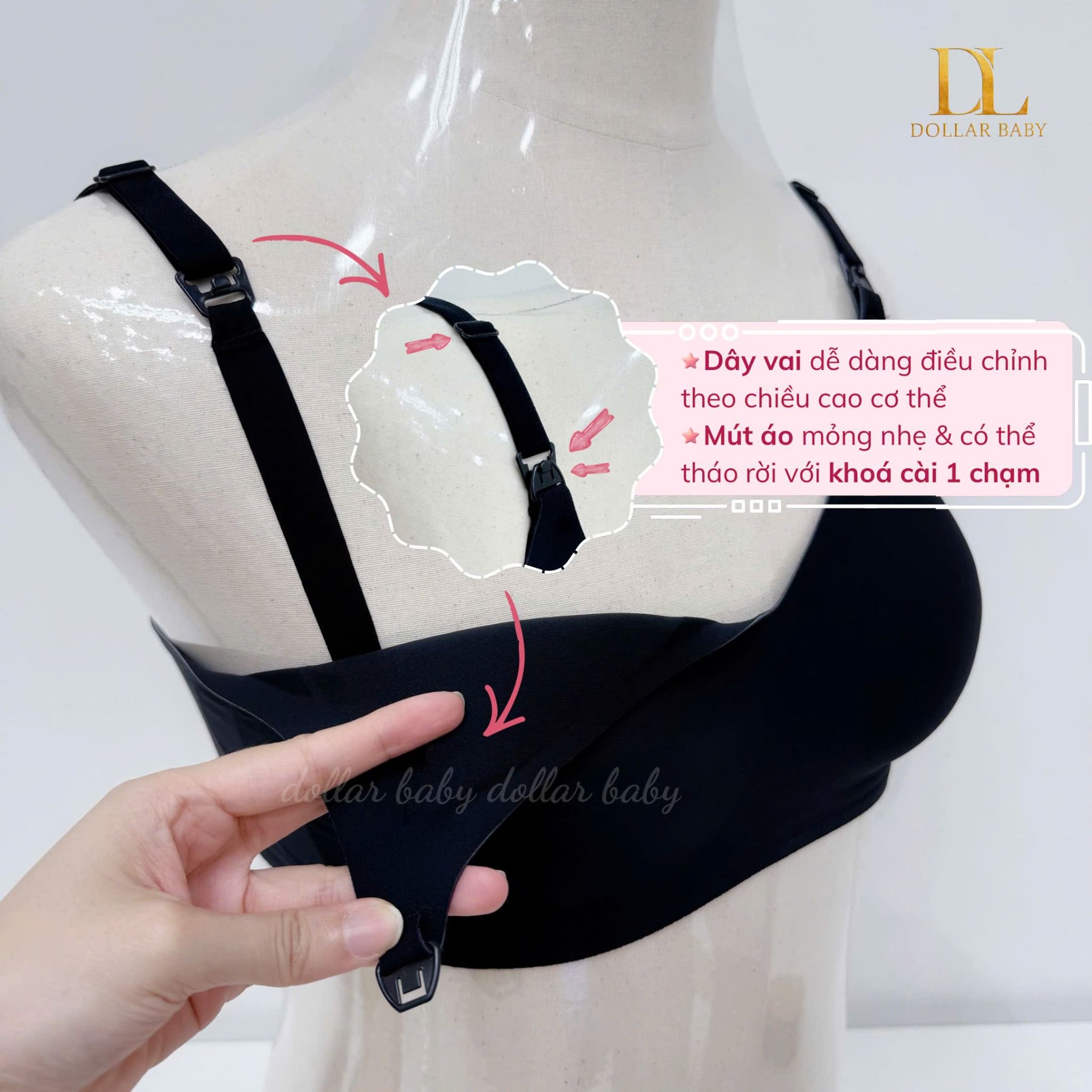  Shapee - Áo Lót Bầu & Cho Con Bú iNVI Không Gọng, Trơn Mát - INVI Nursing Air Bra 