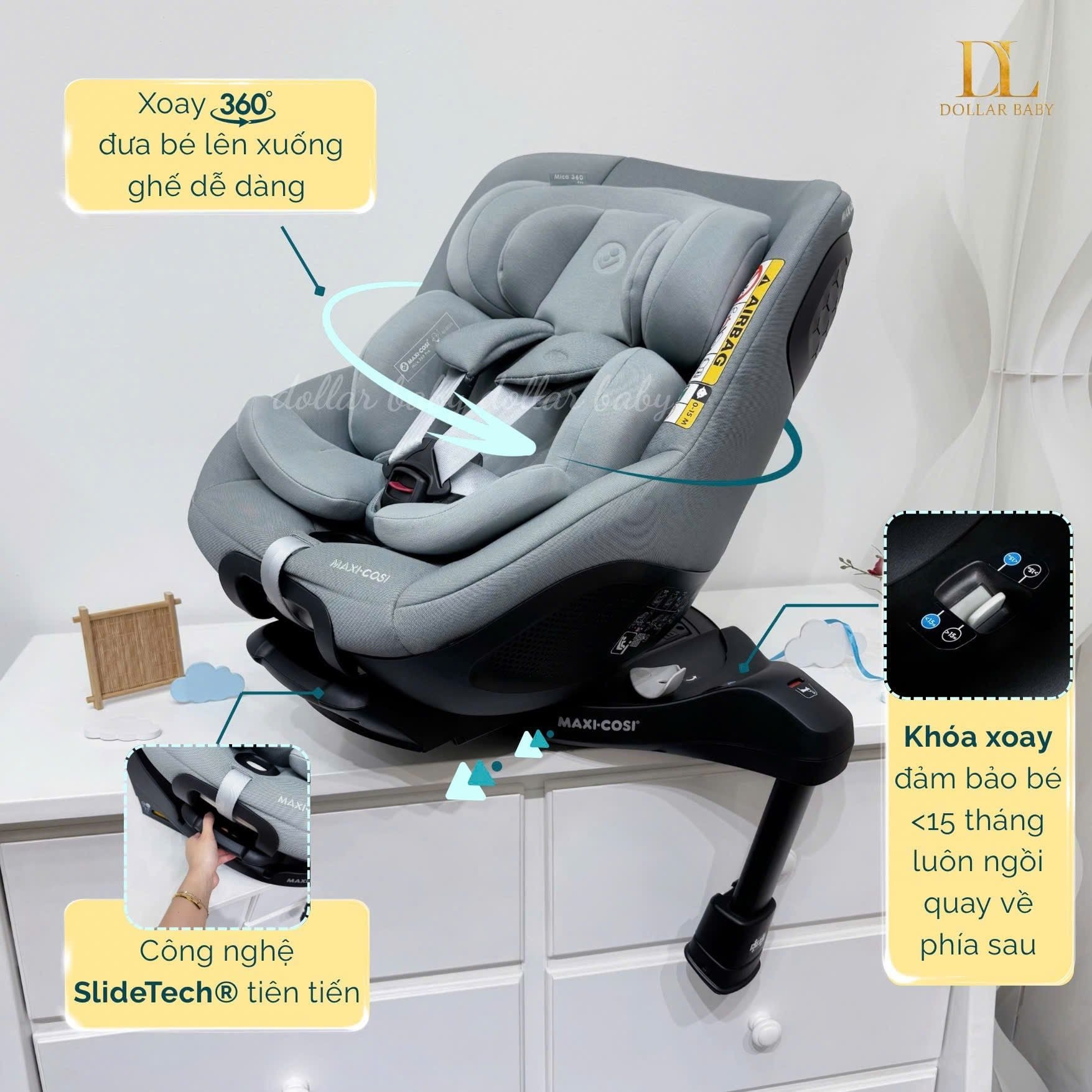  MAXI-COSI - Ghế ngồi ô tô Mica 360 Pro 