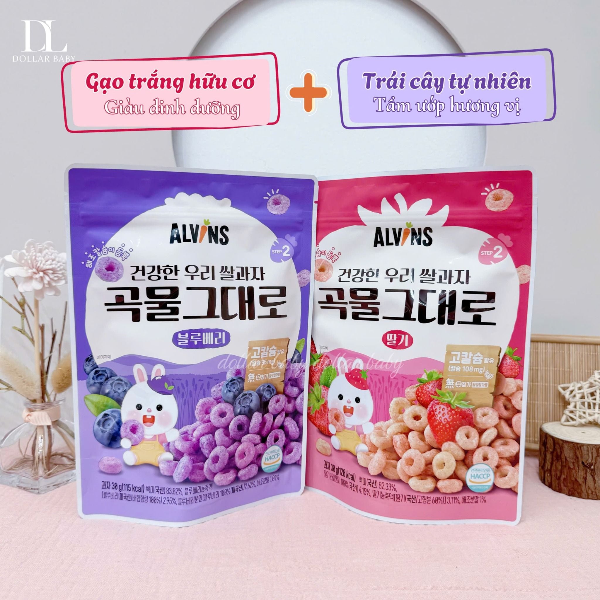  Alvins Bánh gạo cho bé 30g 