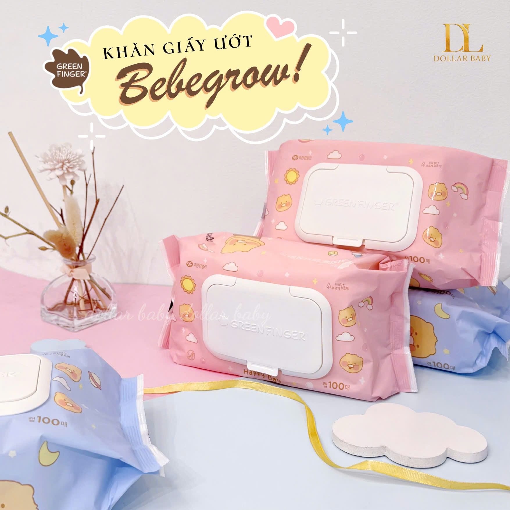  Khăn Ướt Bebegrow Green Finger KaKao 