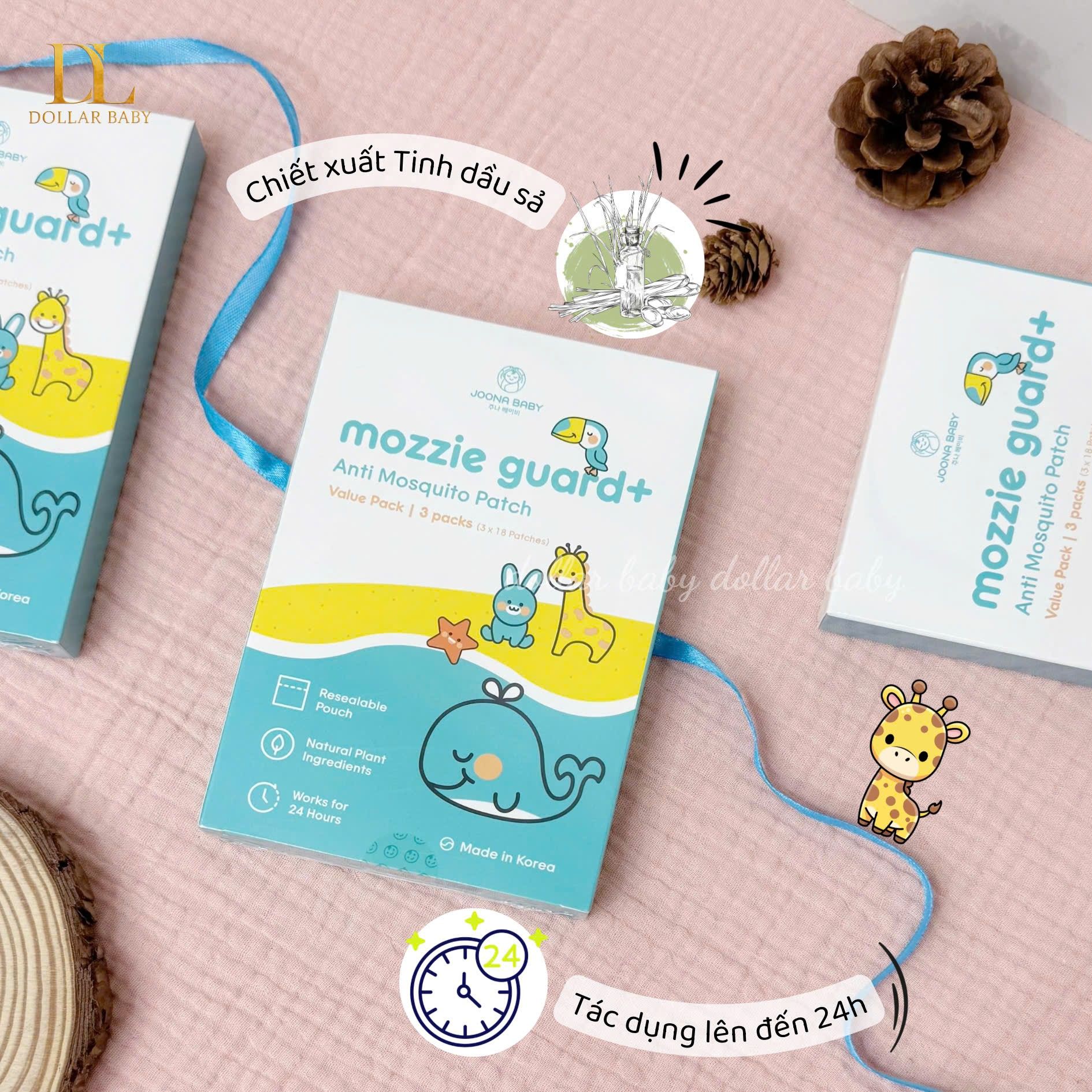  JOONA BABY - Miếng dán chống muỗi Mozzie Guard+ - 3 Packs 