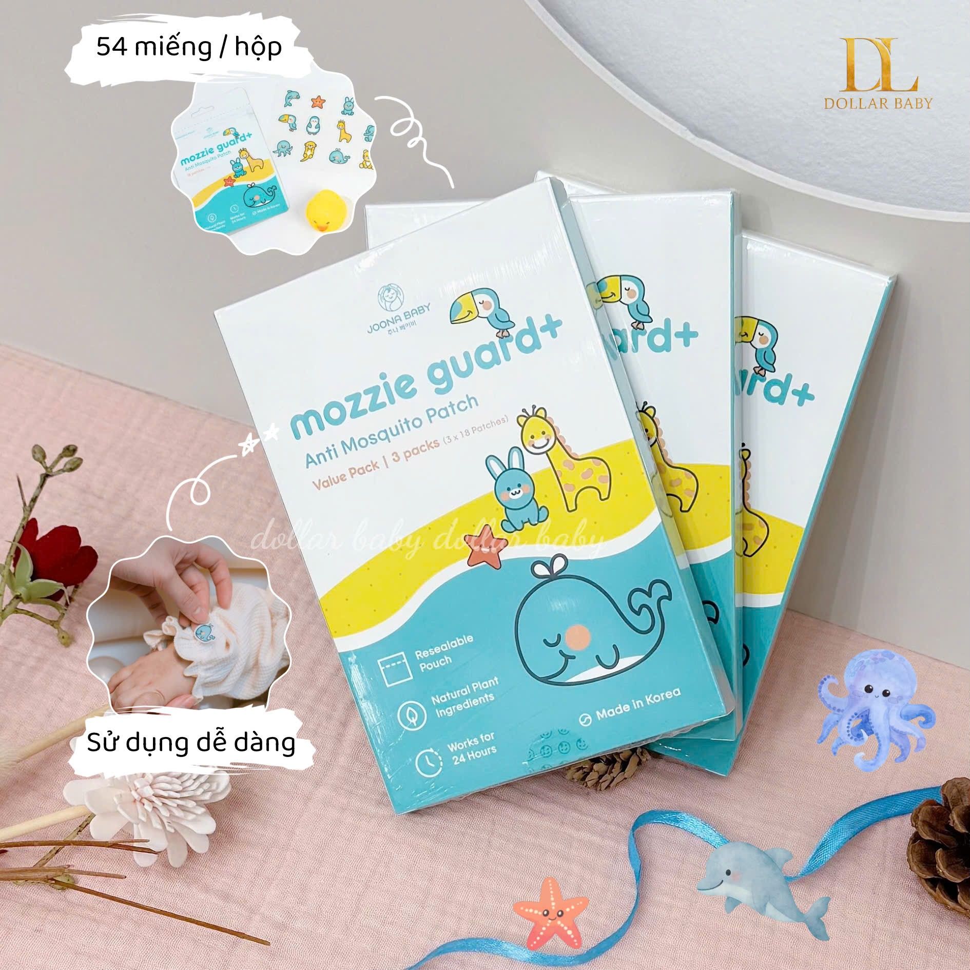 JOONA BABY - Miếng dán chống muỗi Mozzie Guard+ - 3 Packs 