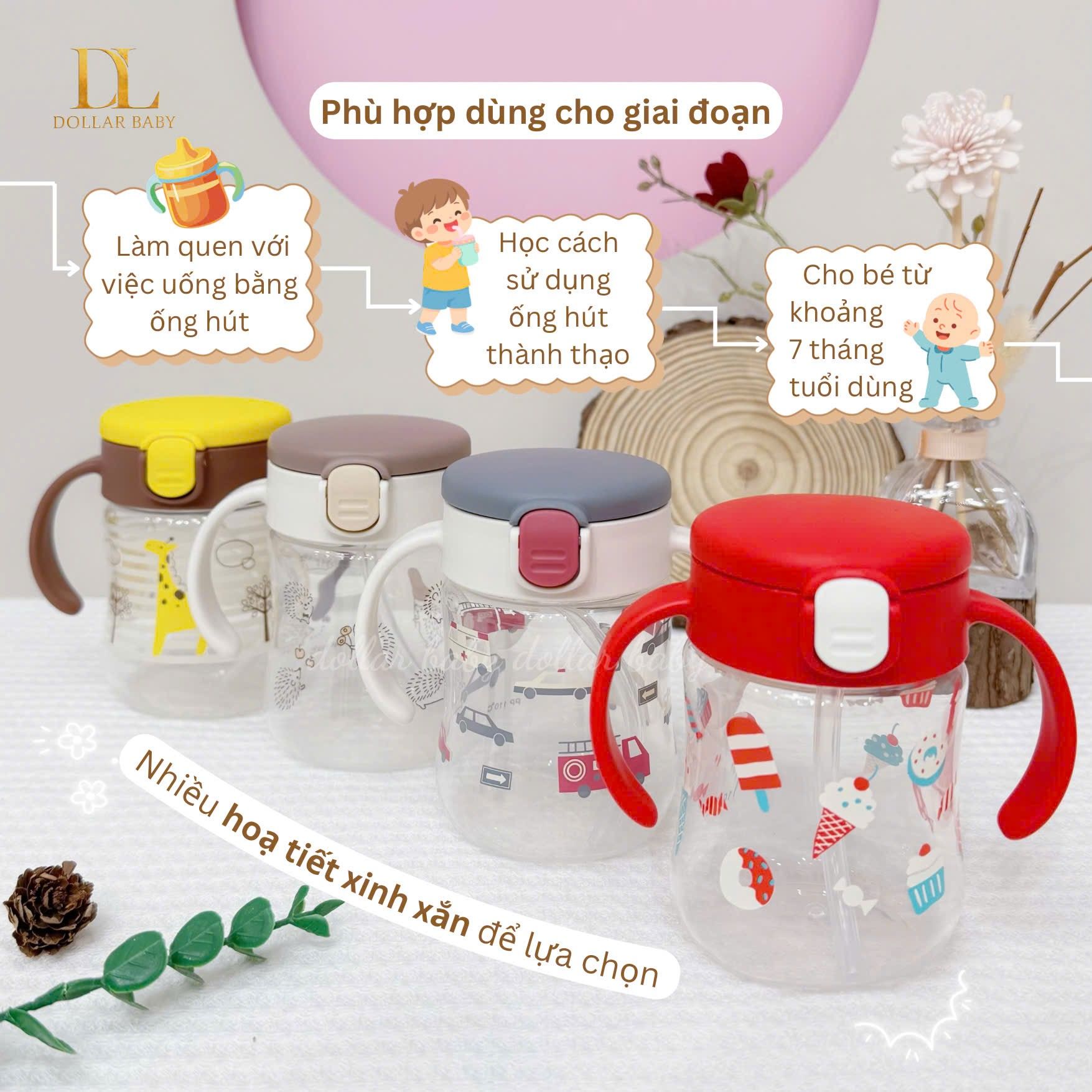  RICHELL - Bình Ống Hút TLI Bước 2 (200ML) 