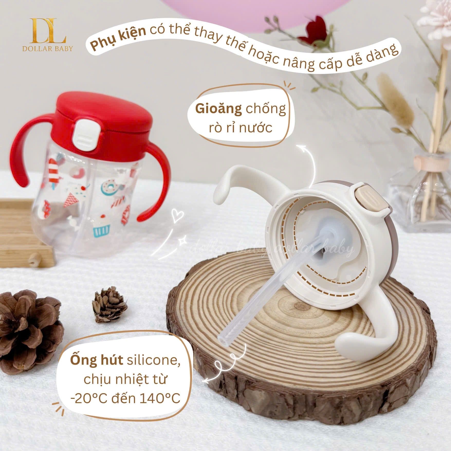  RICHELL - Bình Ống Hút TLI Bước 2 (200ML) 