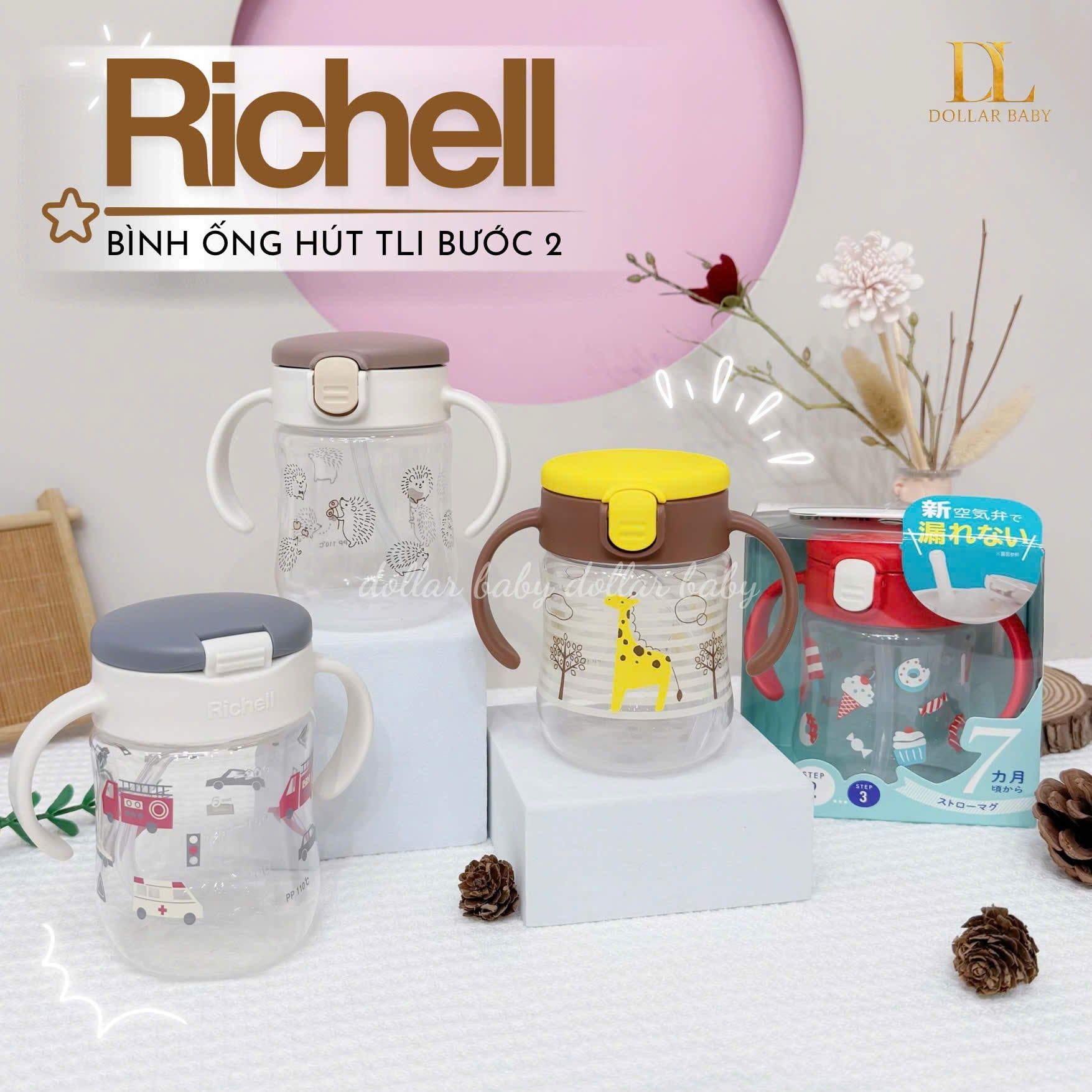  RICHELL - Bình Ống Hút TLI Bước 2 (200ML) 