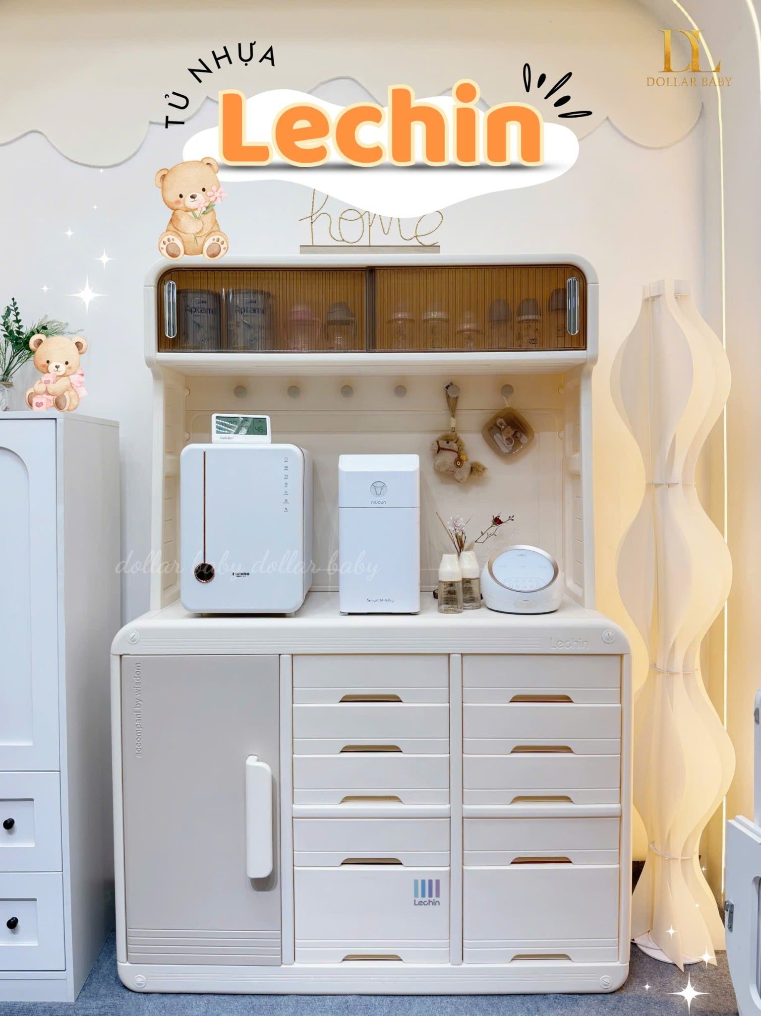  Tủ nhựa HDPE Lechin - HK2504 