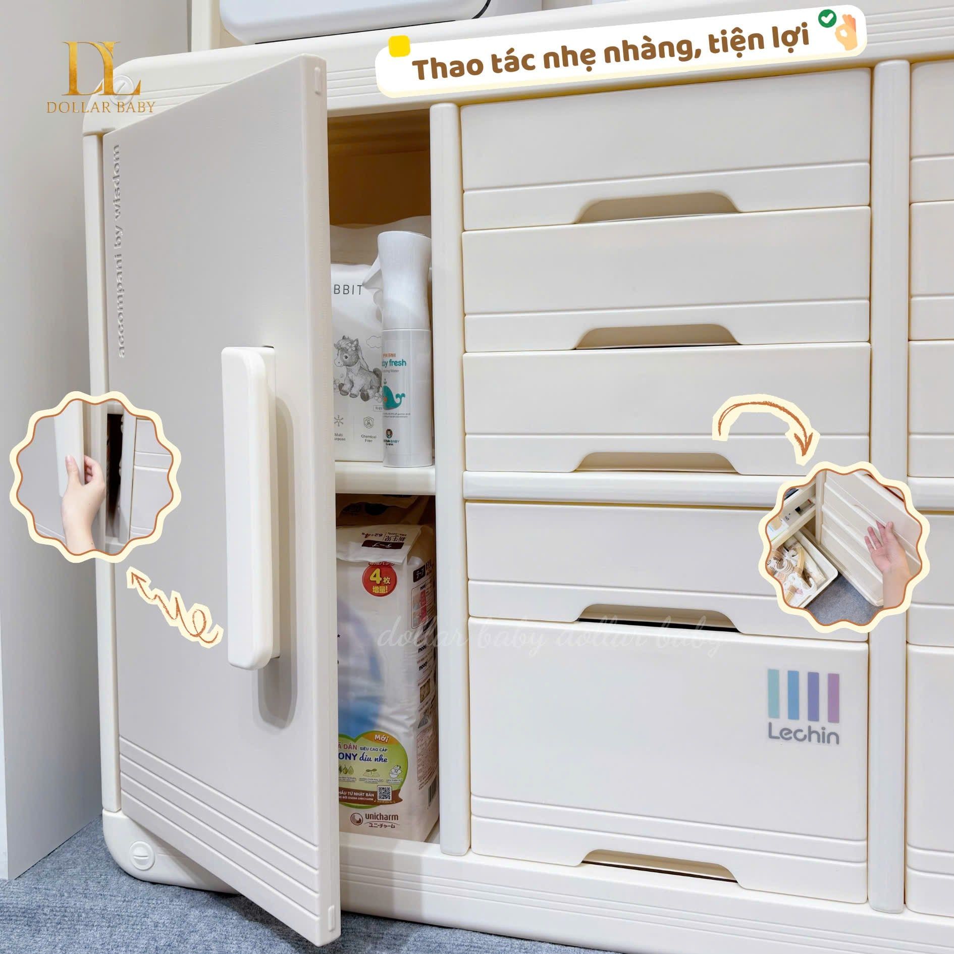  Tủ nhựa HDPE Lechin - HK2504 